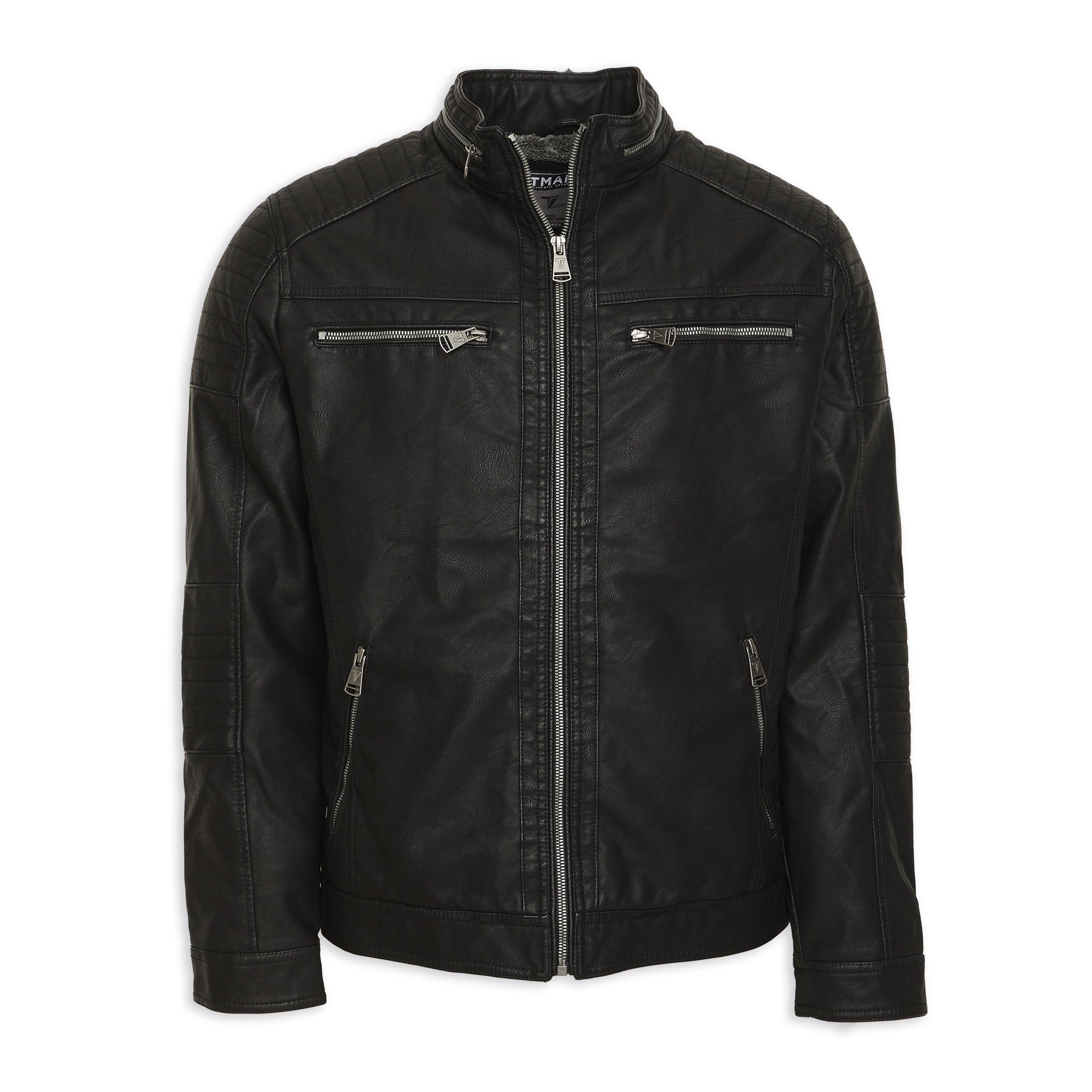 Black Biker Jacket (3132208) | Truworths Man