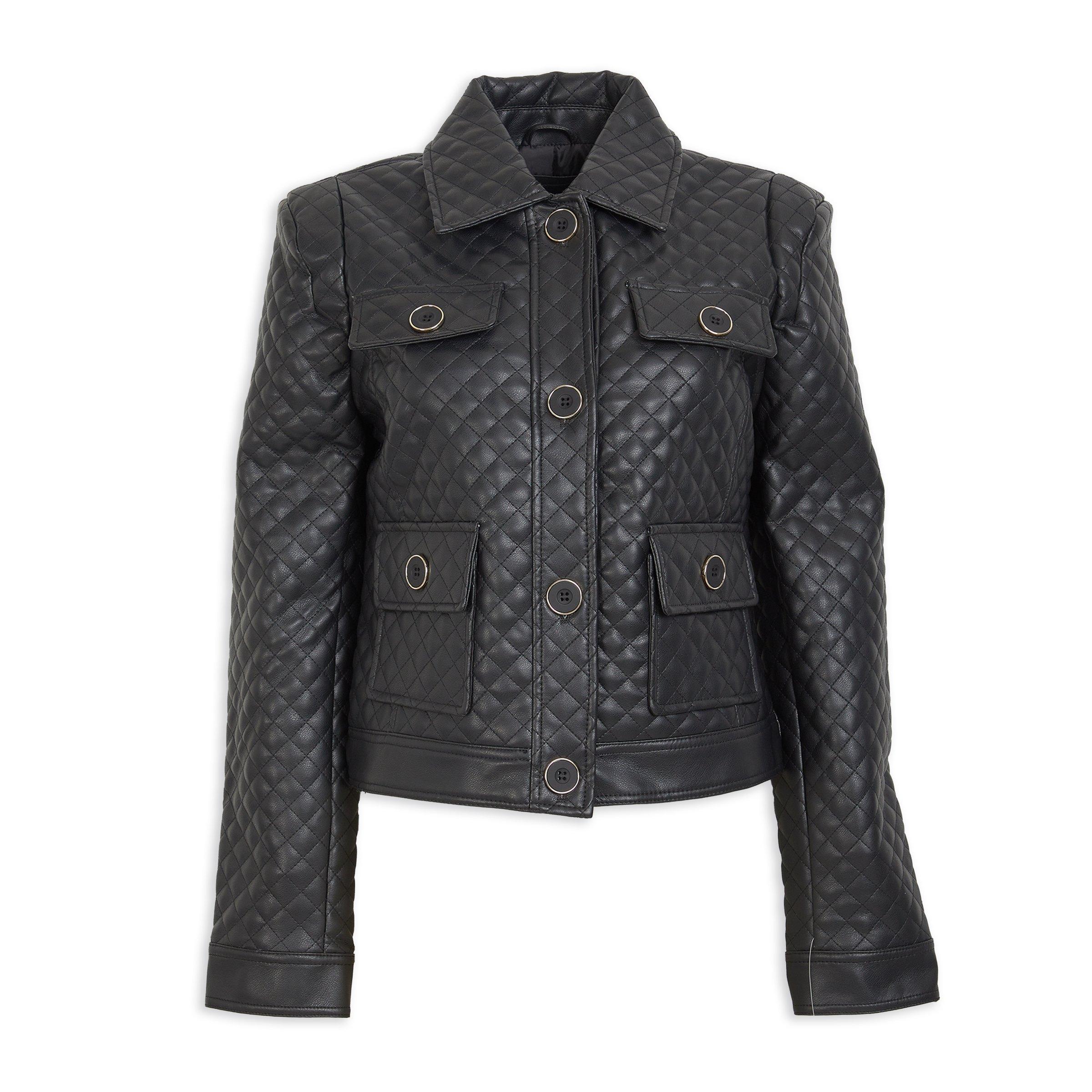 Black Quilted Jacket (3134029) | Truworths