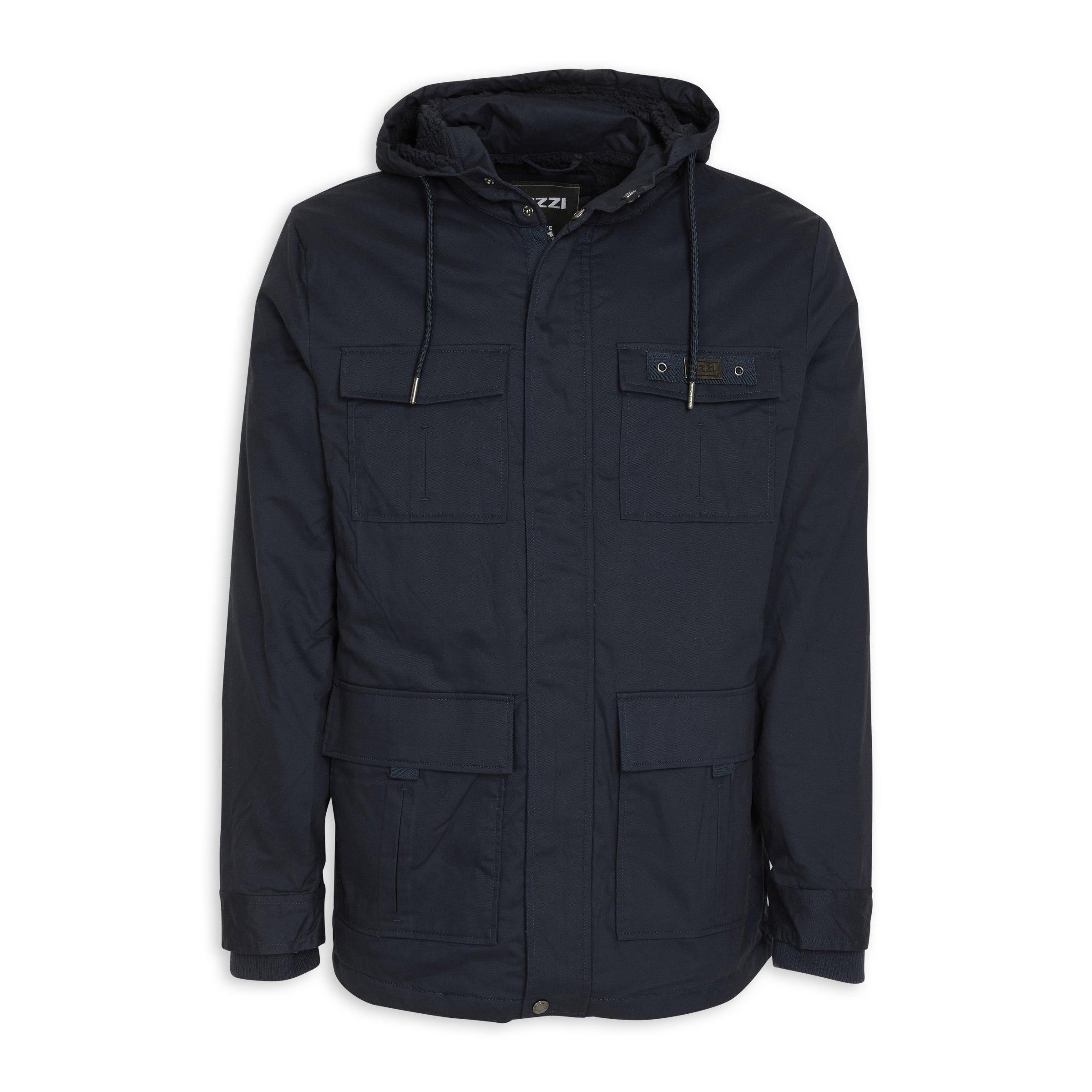 Navy Parka Jacket (3134124) | UZZI