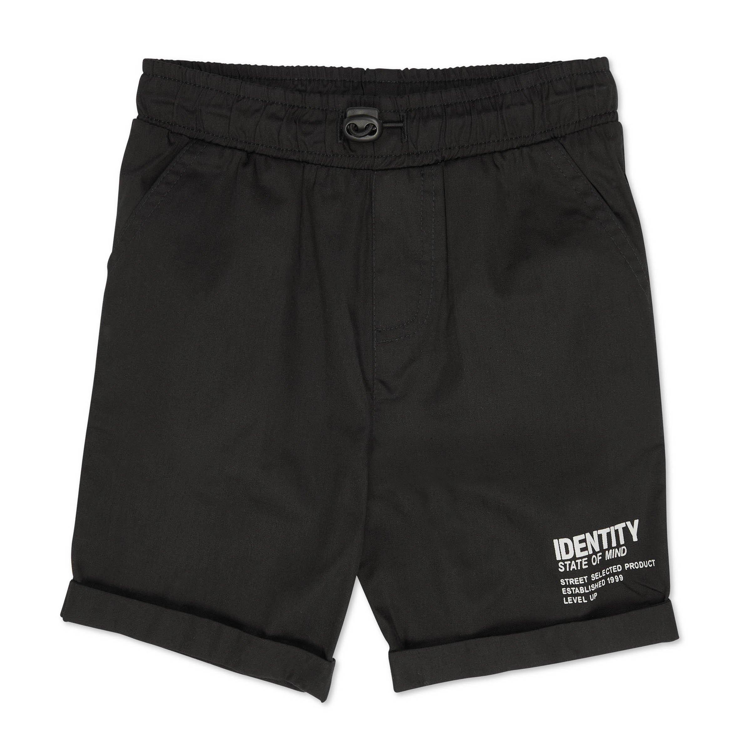 Kid Boy Black Walk Shorts (3134211) | Identity