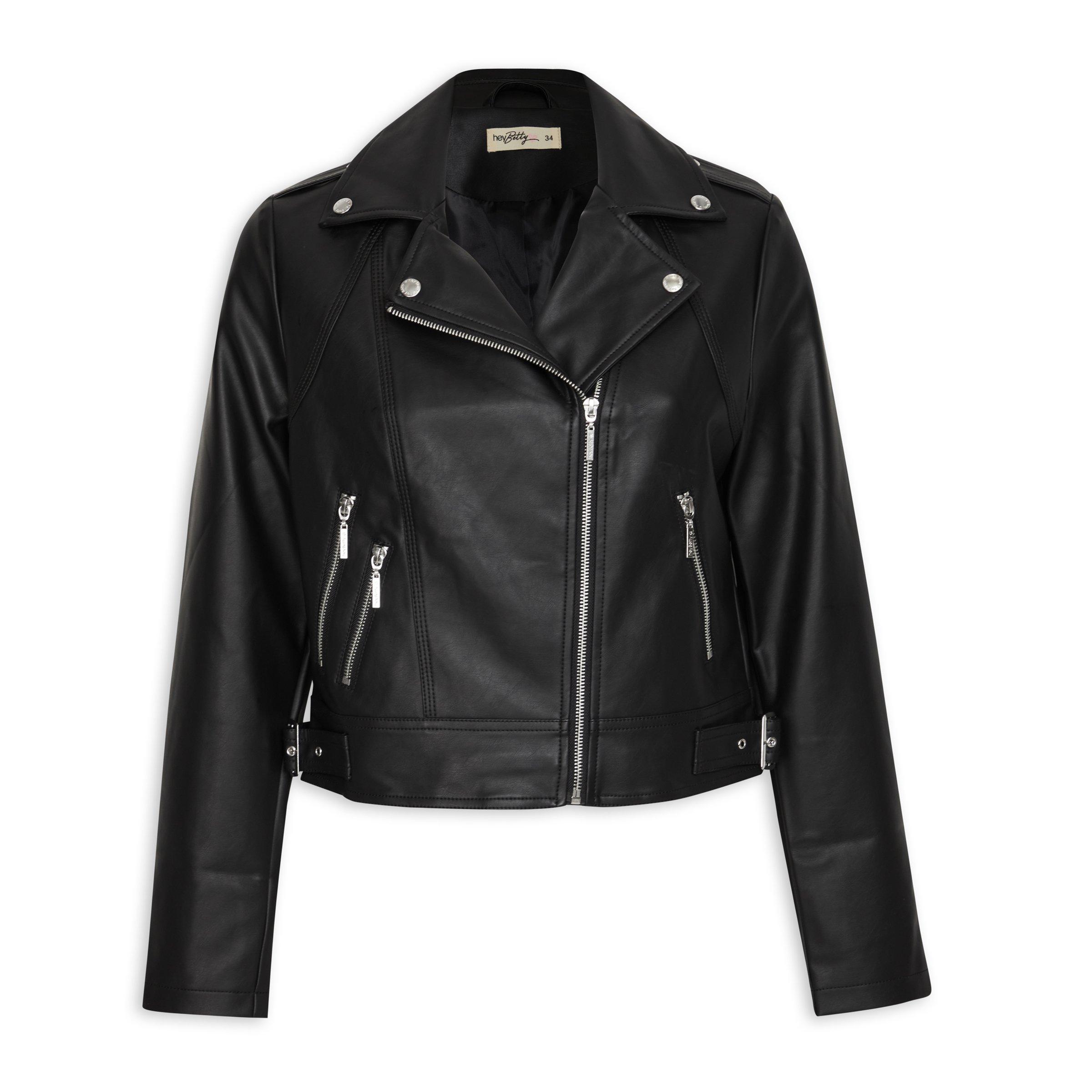 Black Biker Jacket (3134973) | Hey Betty