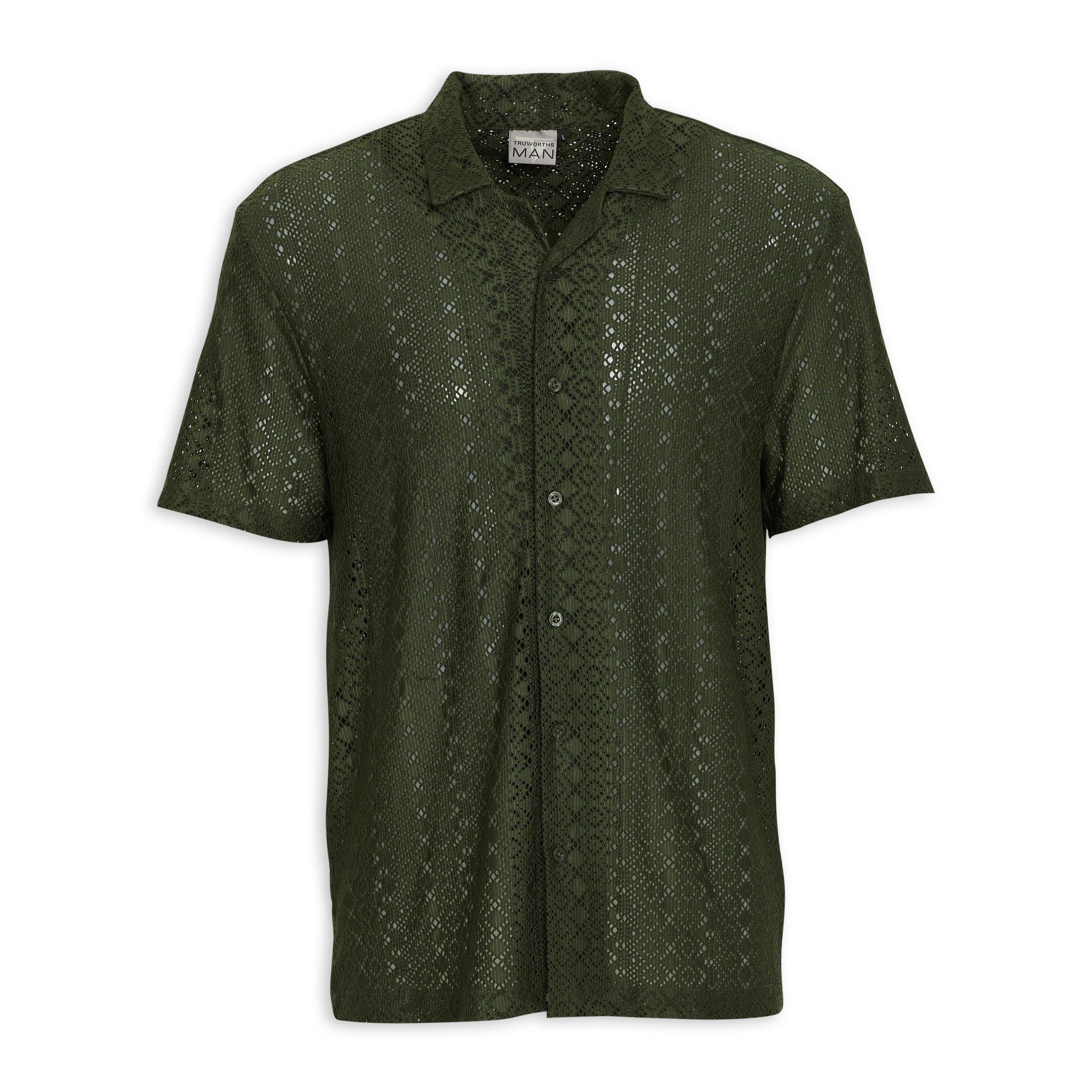 Casual Openwork Knit Shirt main image 0