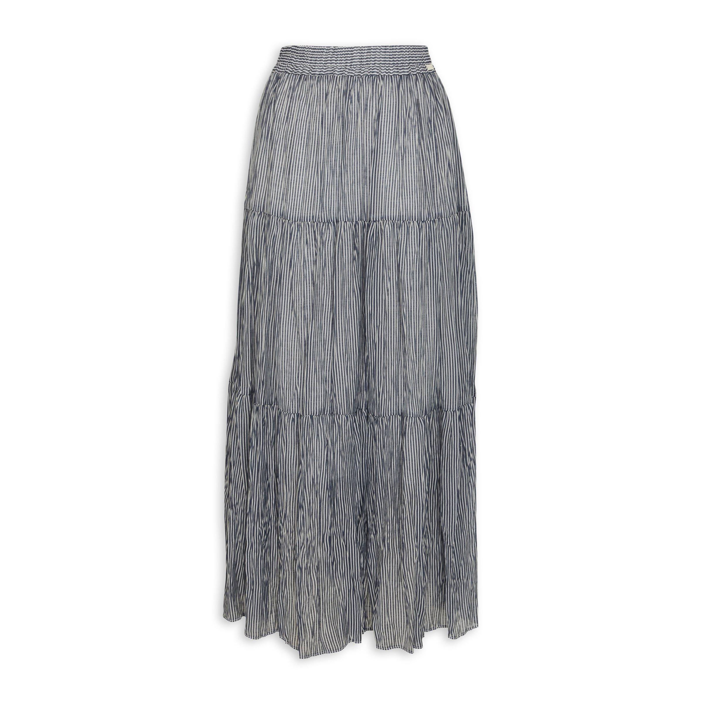 Stripe Tiered Skirt (3135657) | Daniel Hechter