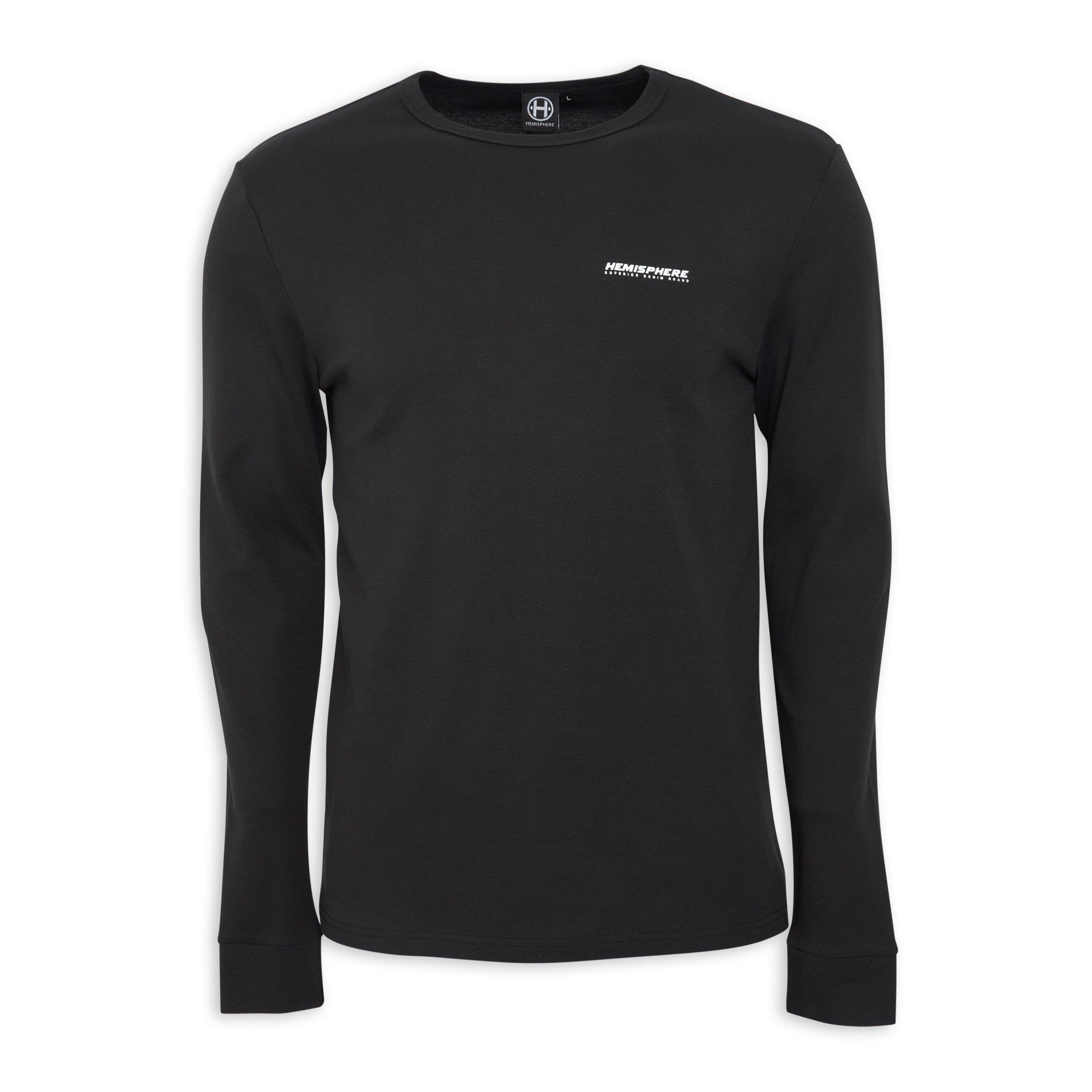 Black Long Sleeve T-shirt (3136086) | Hemisphere