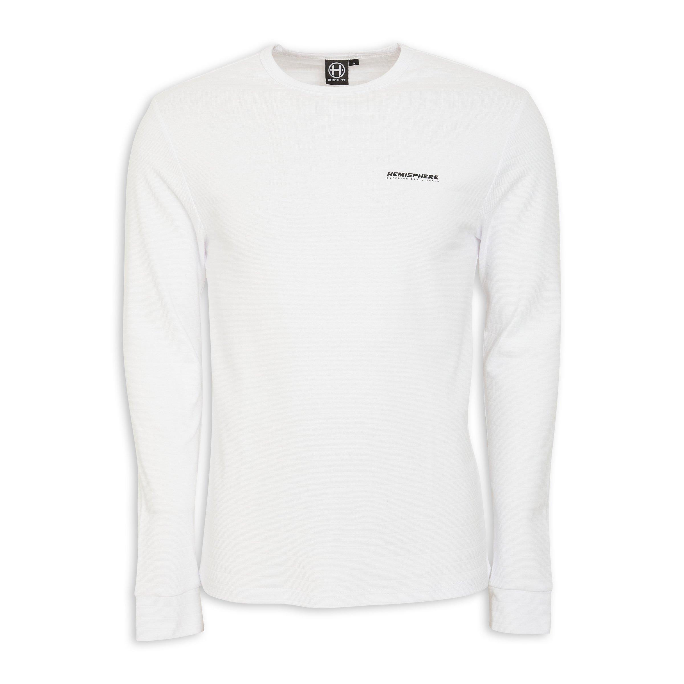 White Long Sleeve T-shirt (3136095) | Hemisphere