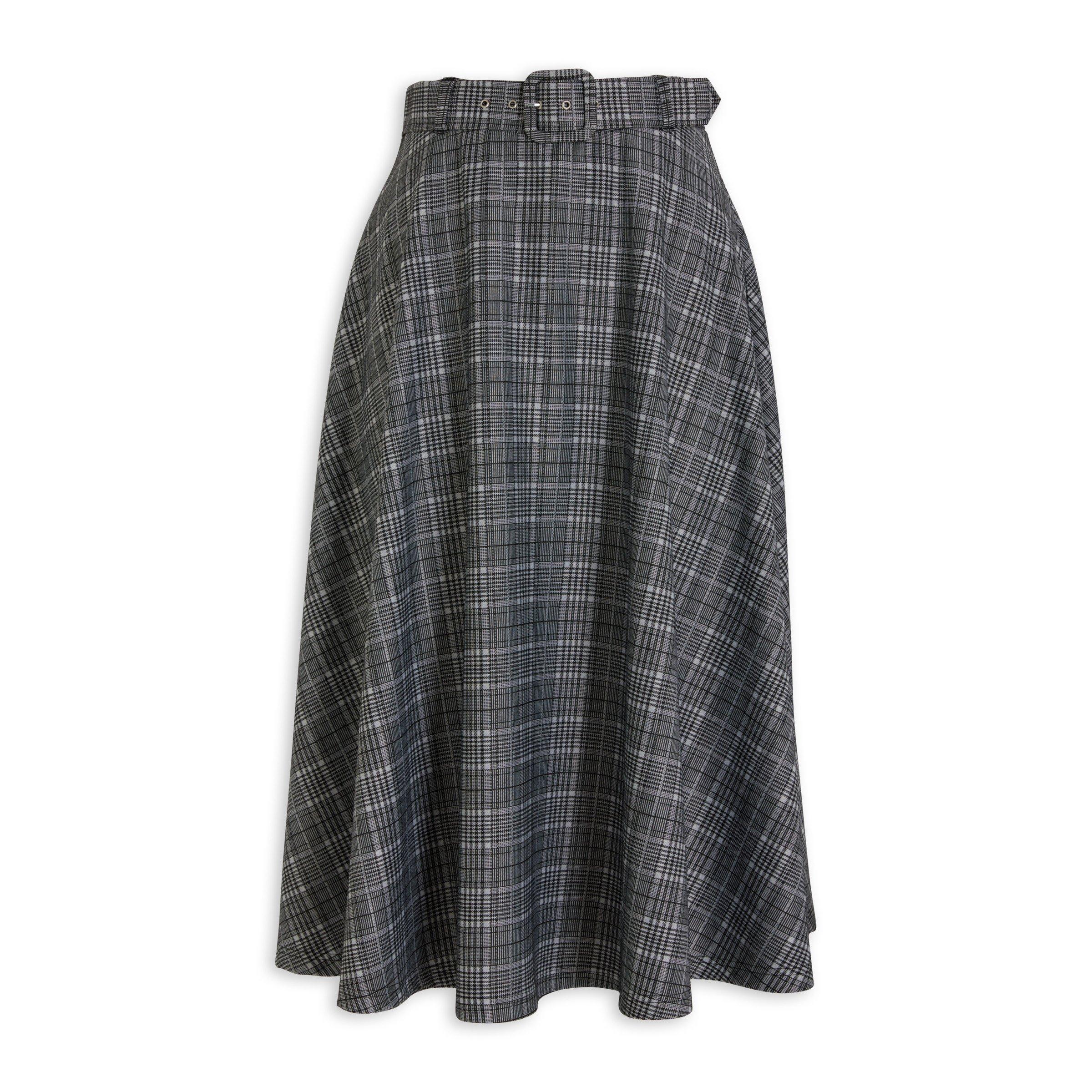 Check Belted Wide Skirt (3136323) | Finnigans