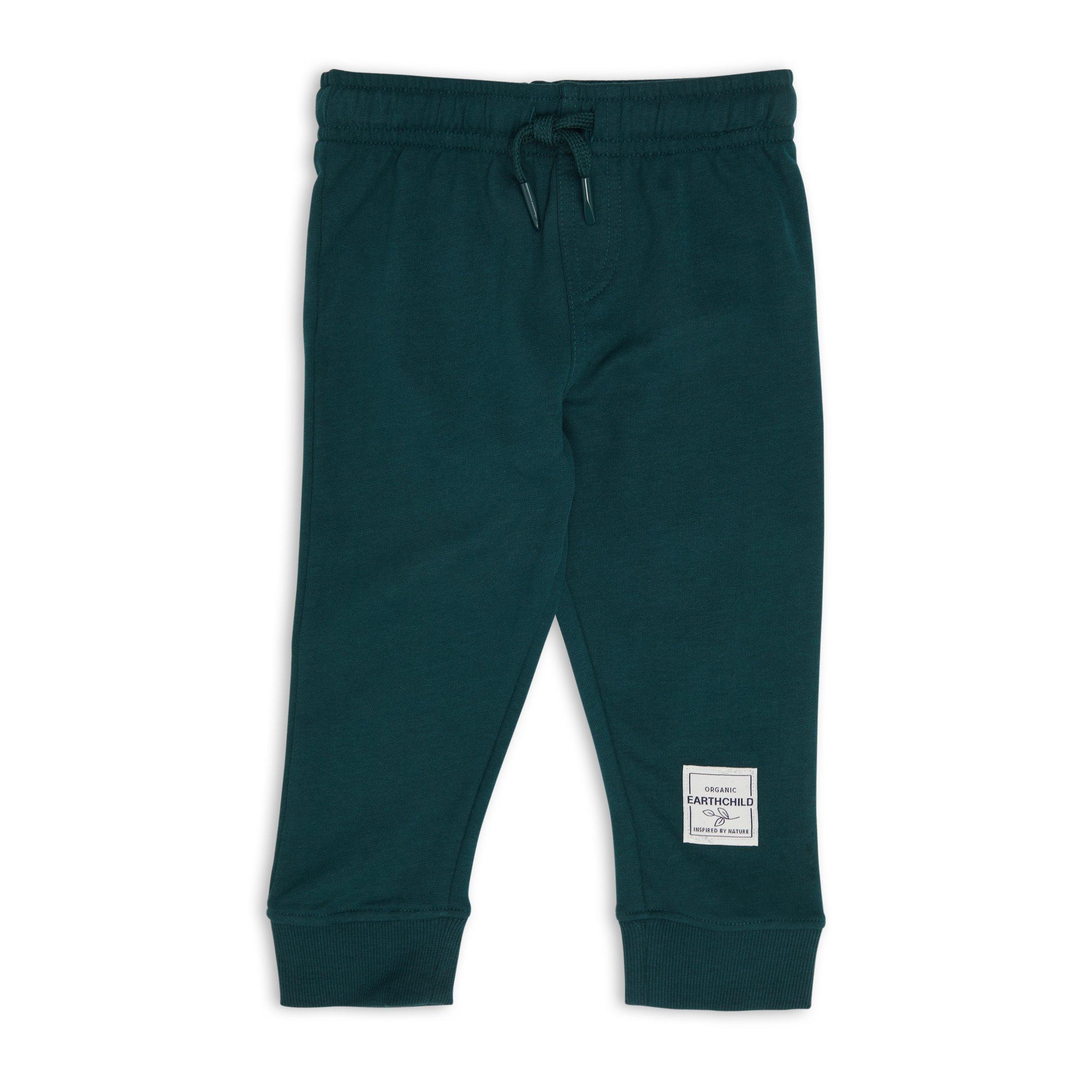 Baby Boy Organic Teal Jogger Pants (3136523) Earthchild