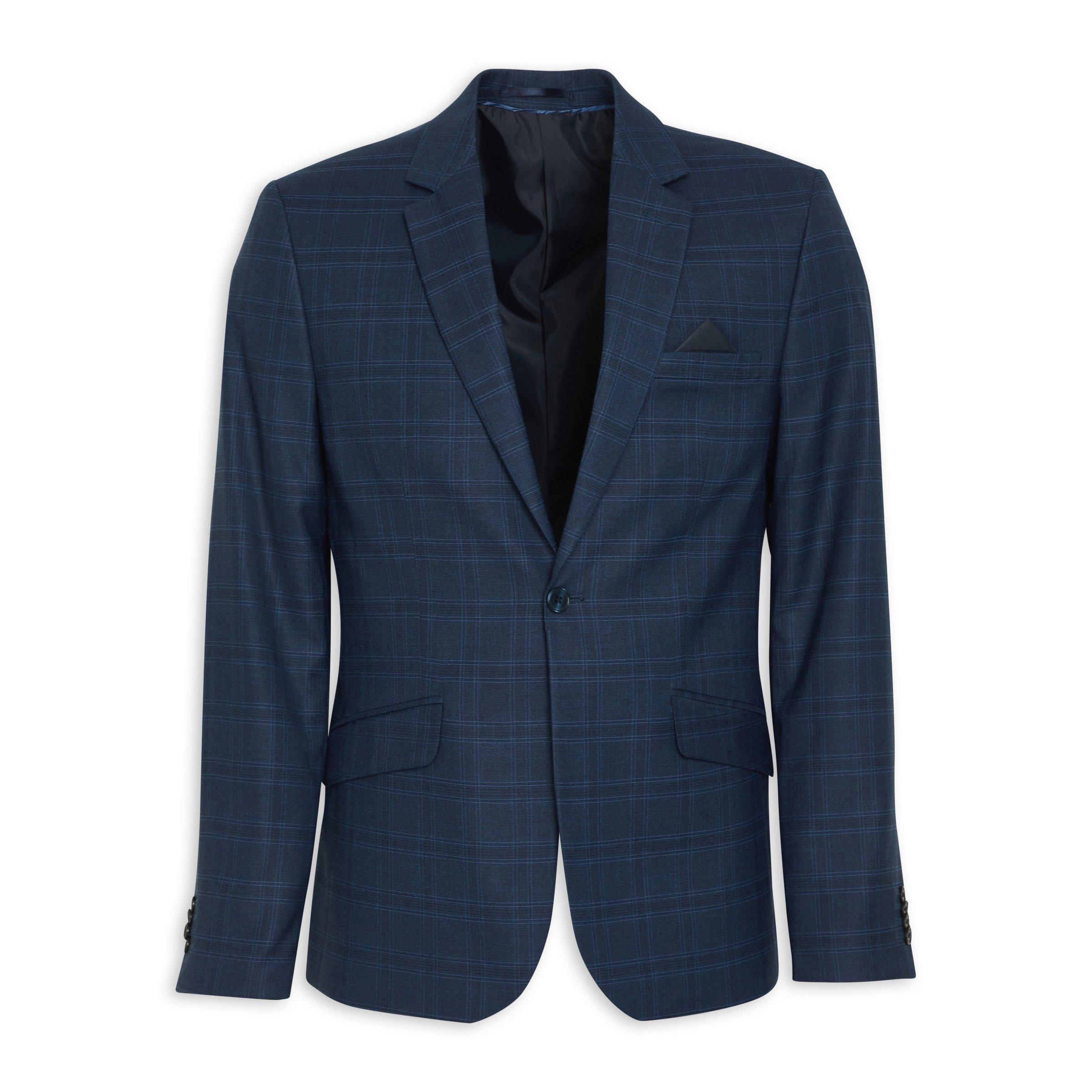 Navy Check Blazer (3136573) | Truworths Man