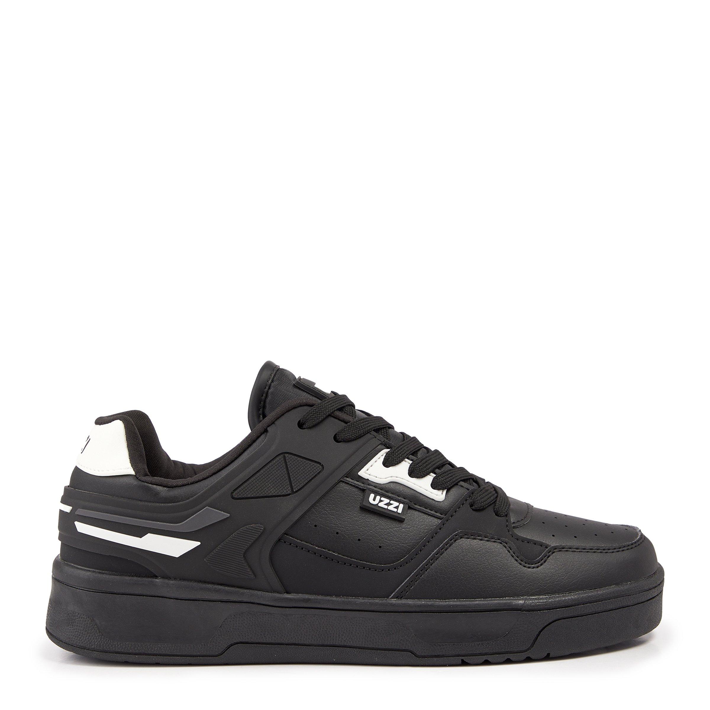 Black Lace Up Bucket Sneakers (3136725) | UZZI