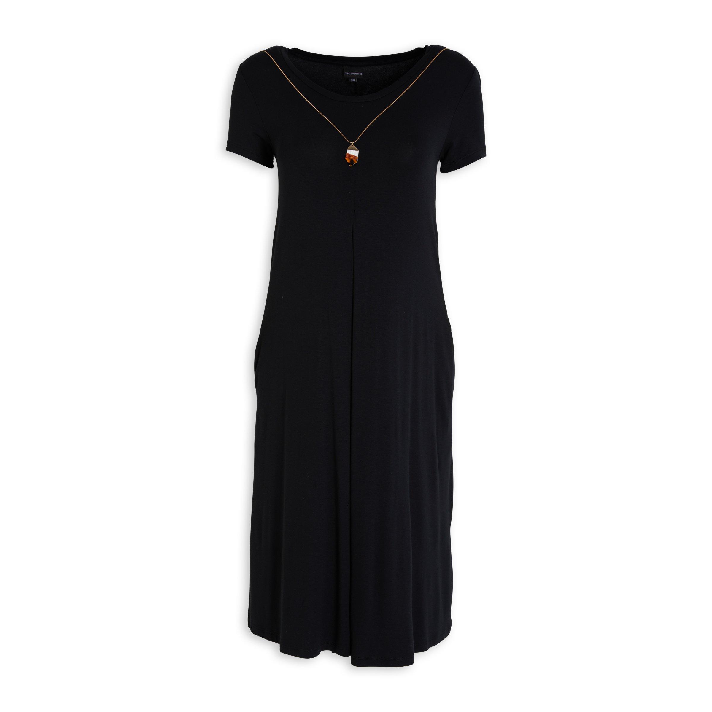 Black Maternity Dress With Necklace (3136750) | Truworths