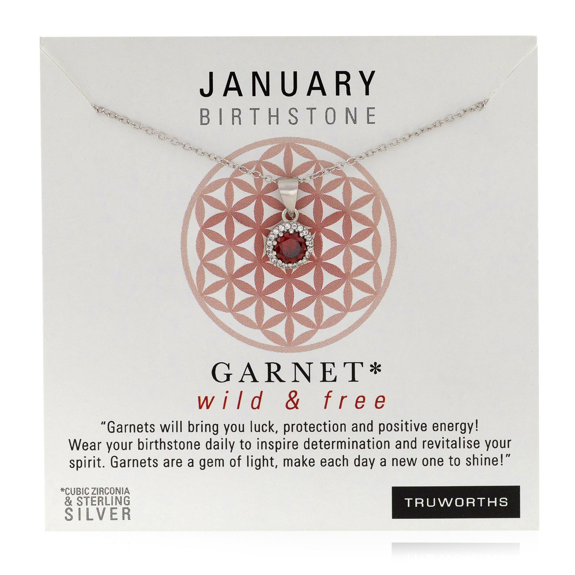 January Setiments January Birthstone Pendant (3138636) | Sterling Silver