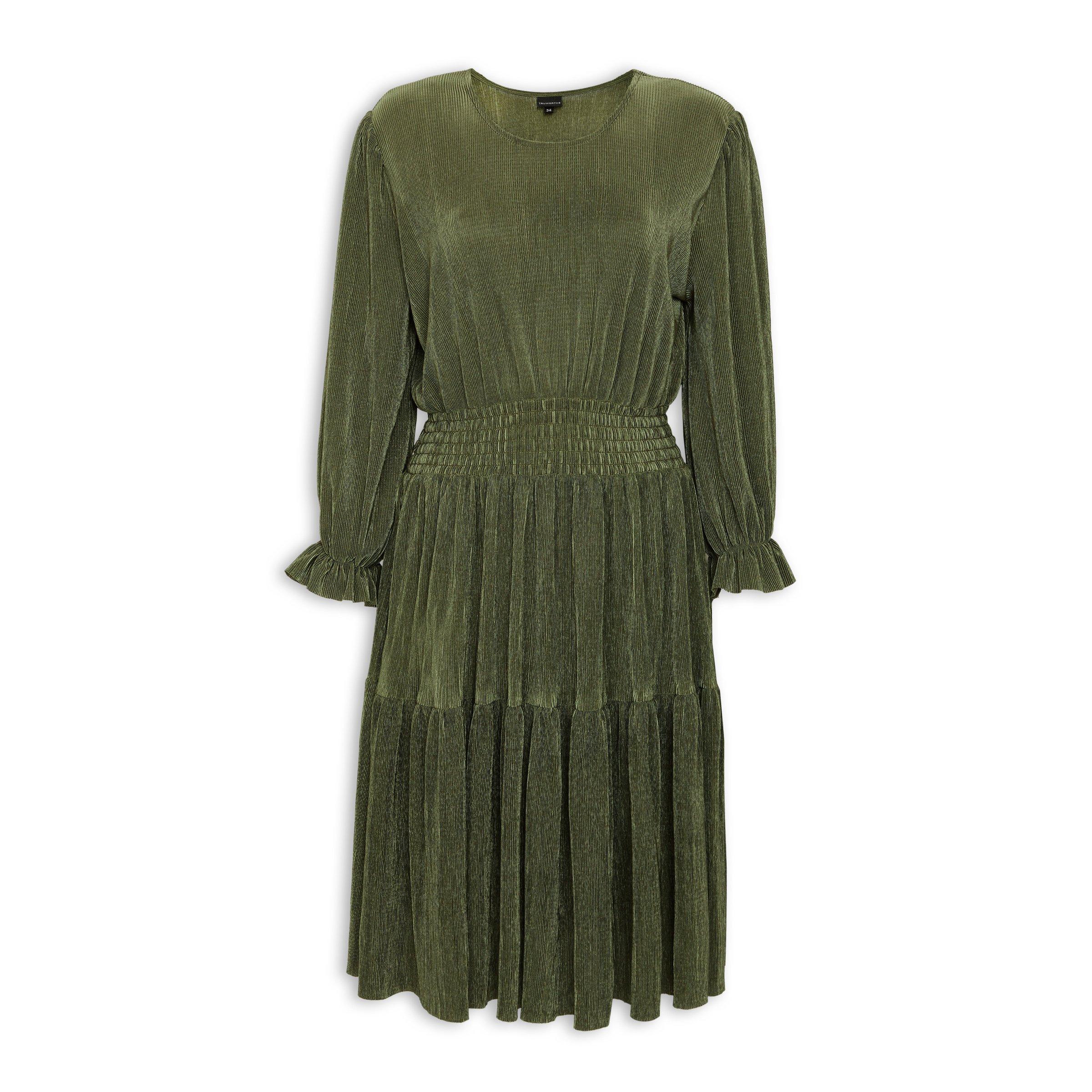 Green Fit & Flare Dress (3138895) | Truworths