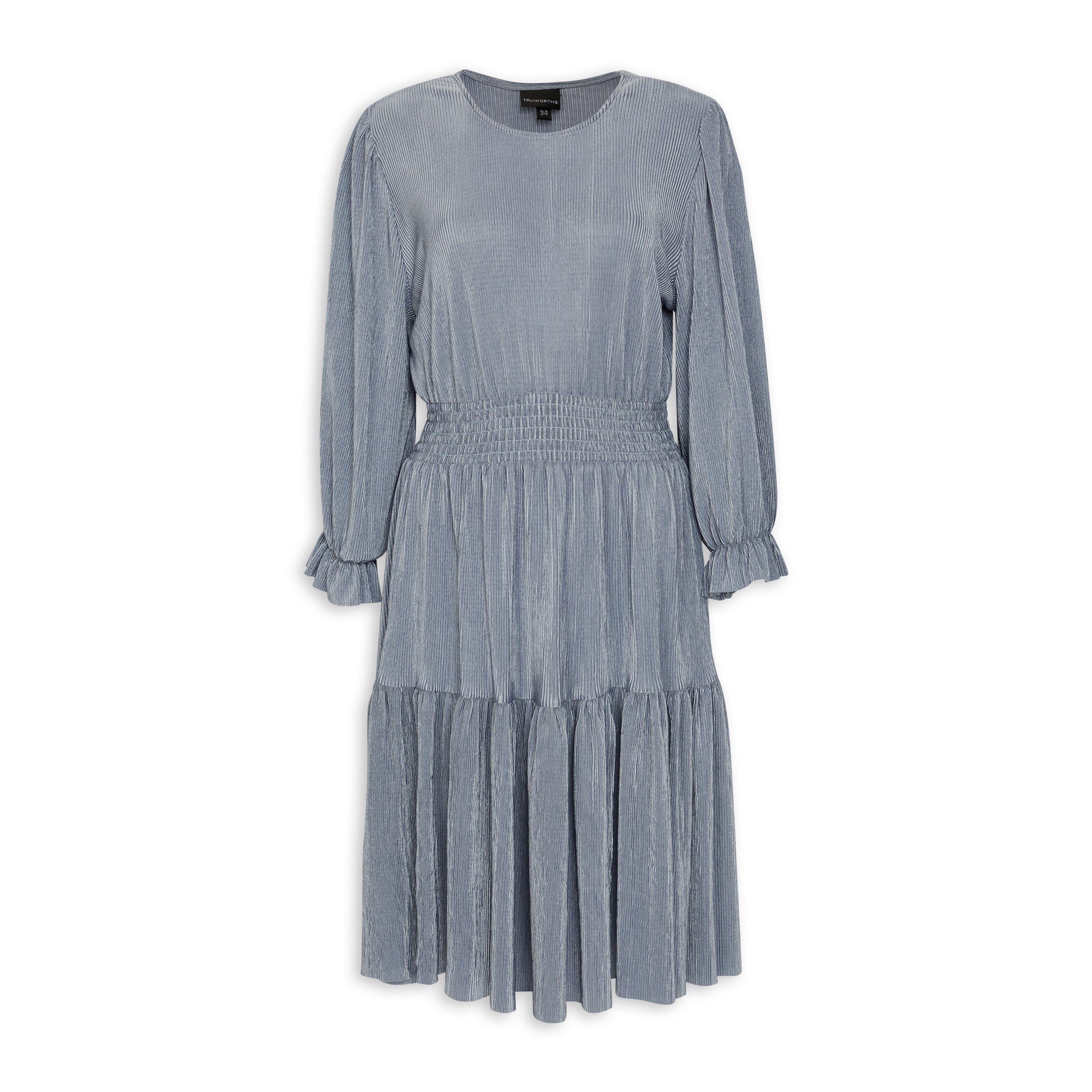 Blue Fit & Flare Dress (3138897) | Truworths
