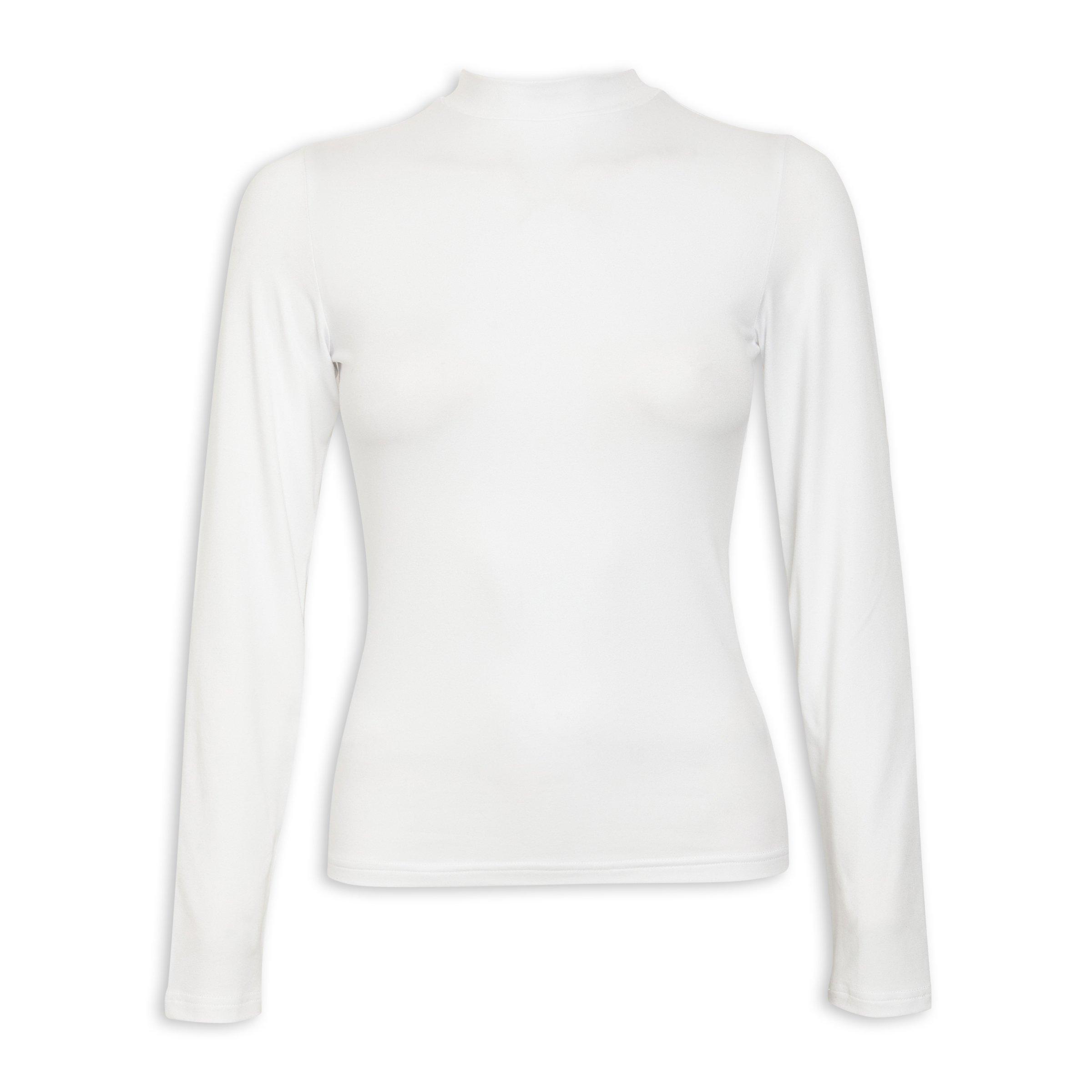 White Turtle Neck Top (3139133) | Identity