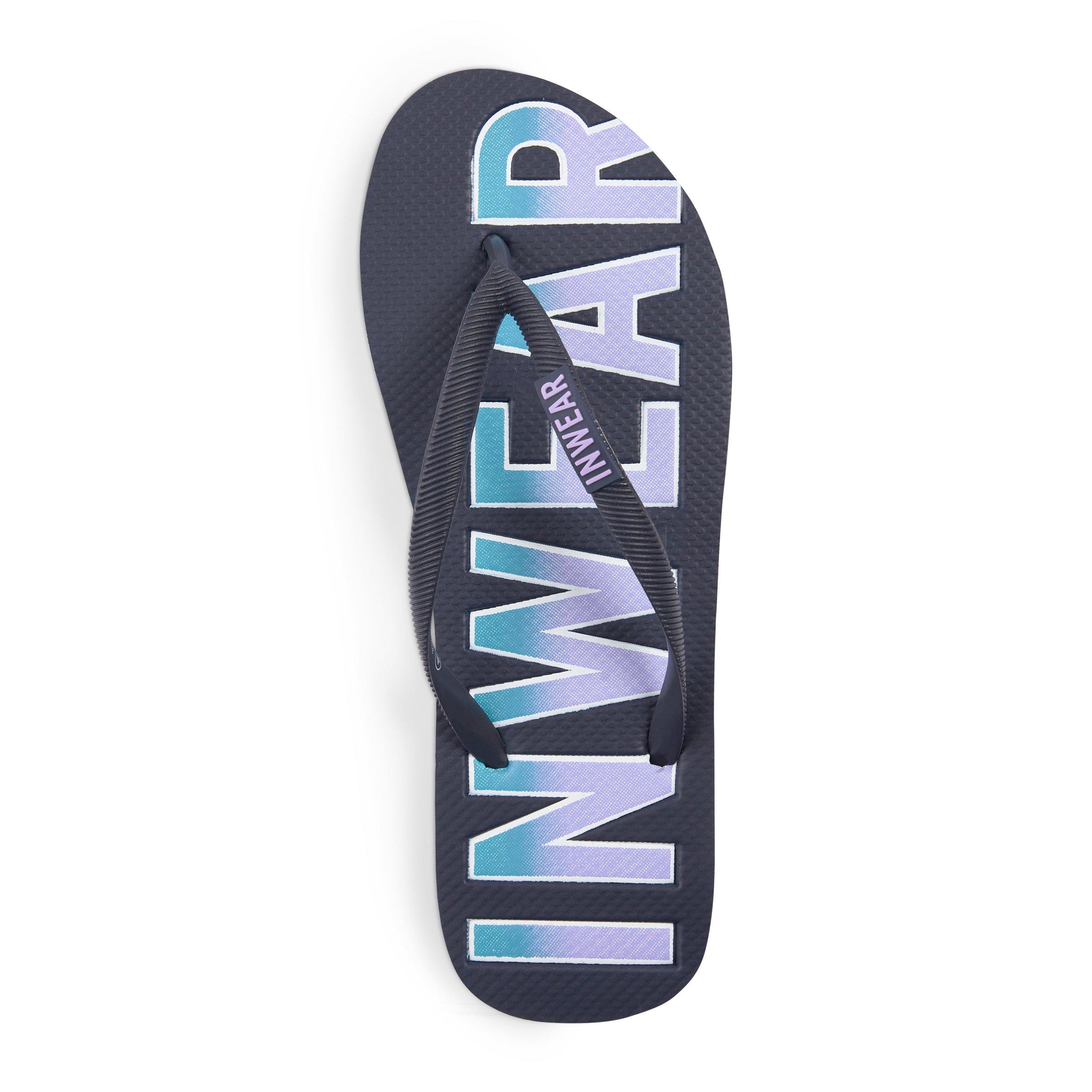 womens navy nike flip flops