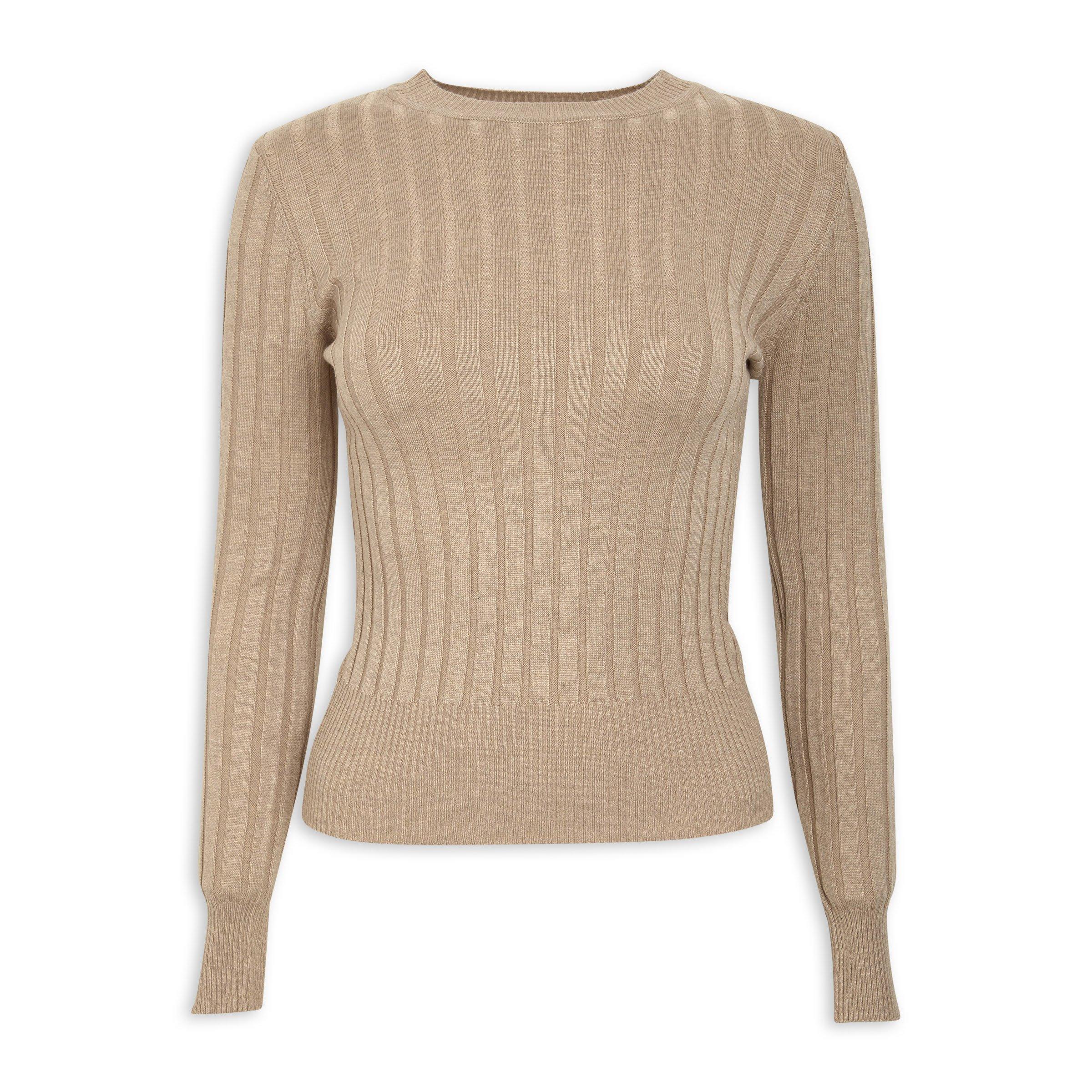 Beige Long Sleeve Knit Top (3139468) | Inwear