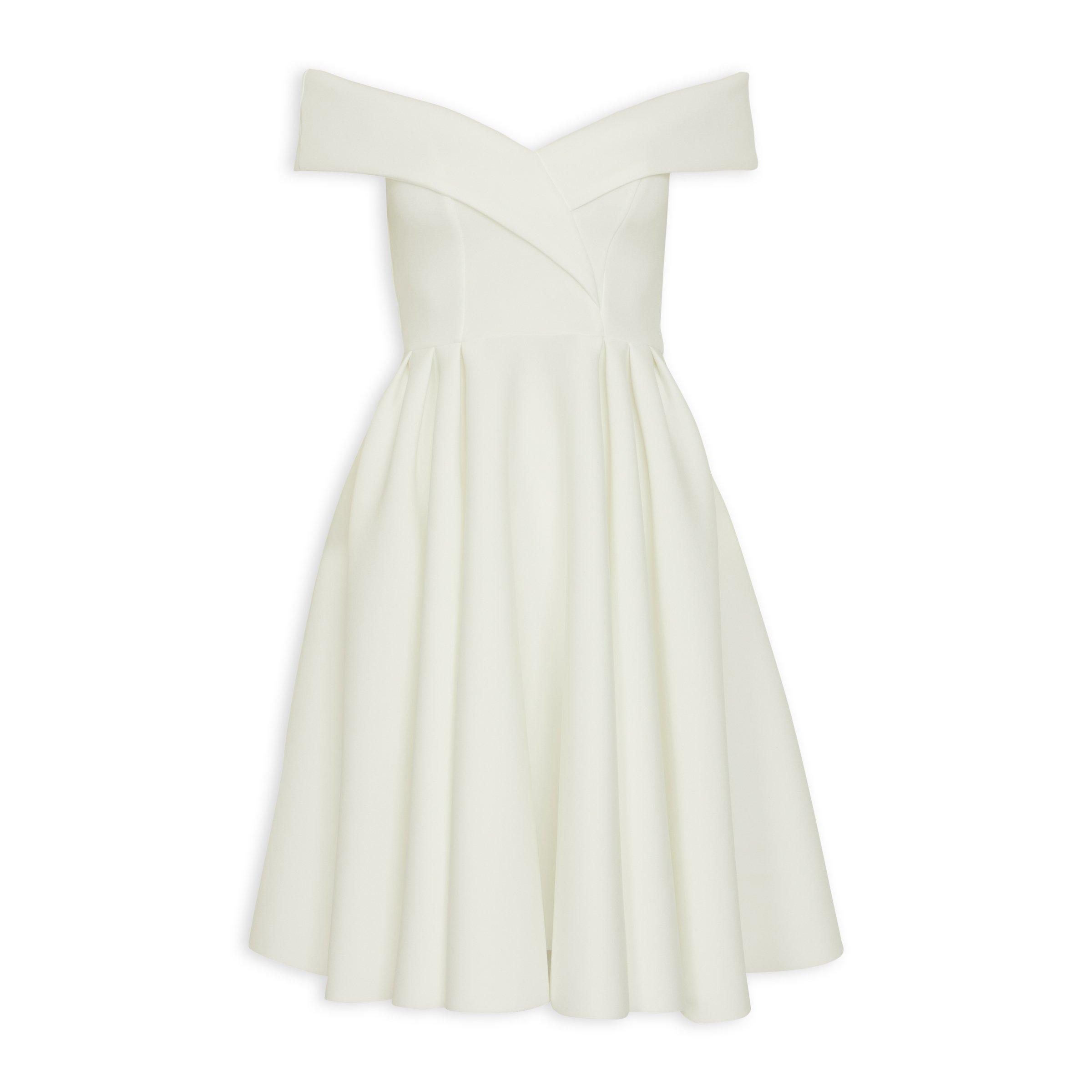 White Off The Shoulder Dress (3139498) | Essence