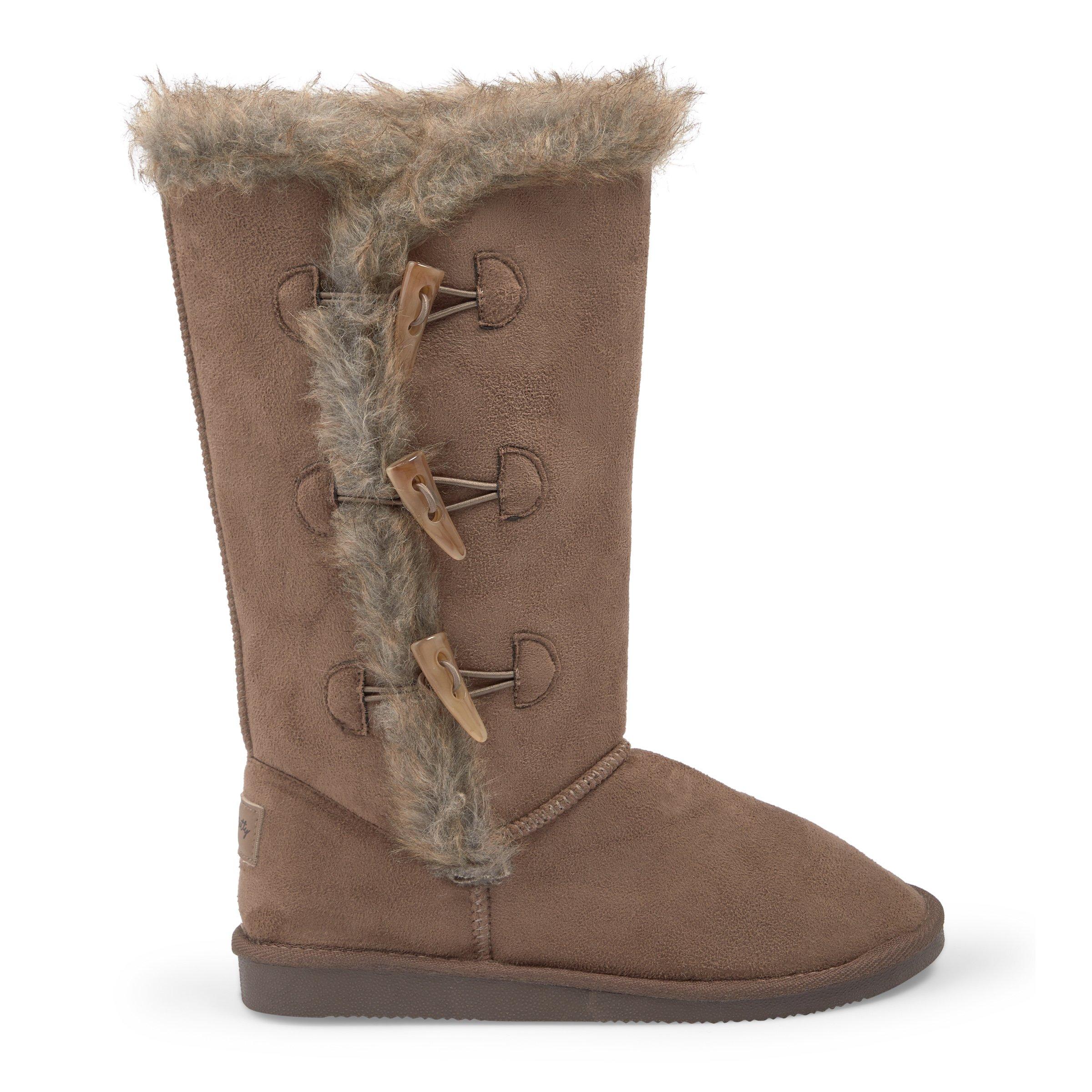 Mocha Microfiber Boot (3139521) | Hey Betty