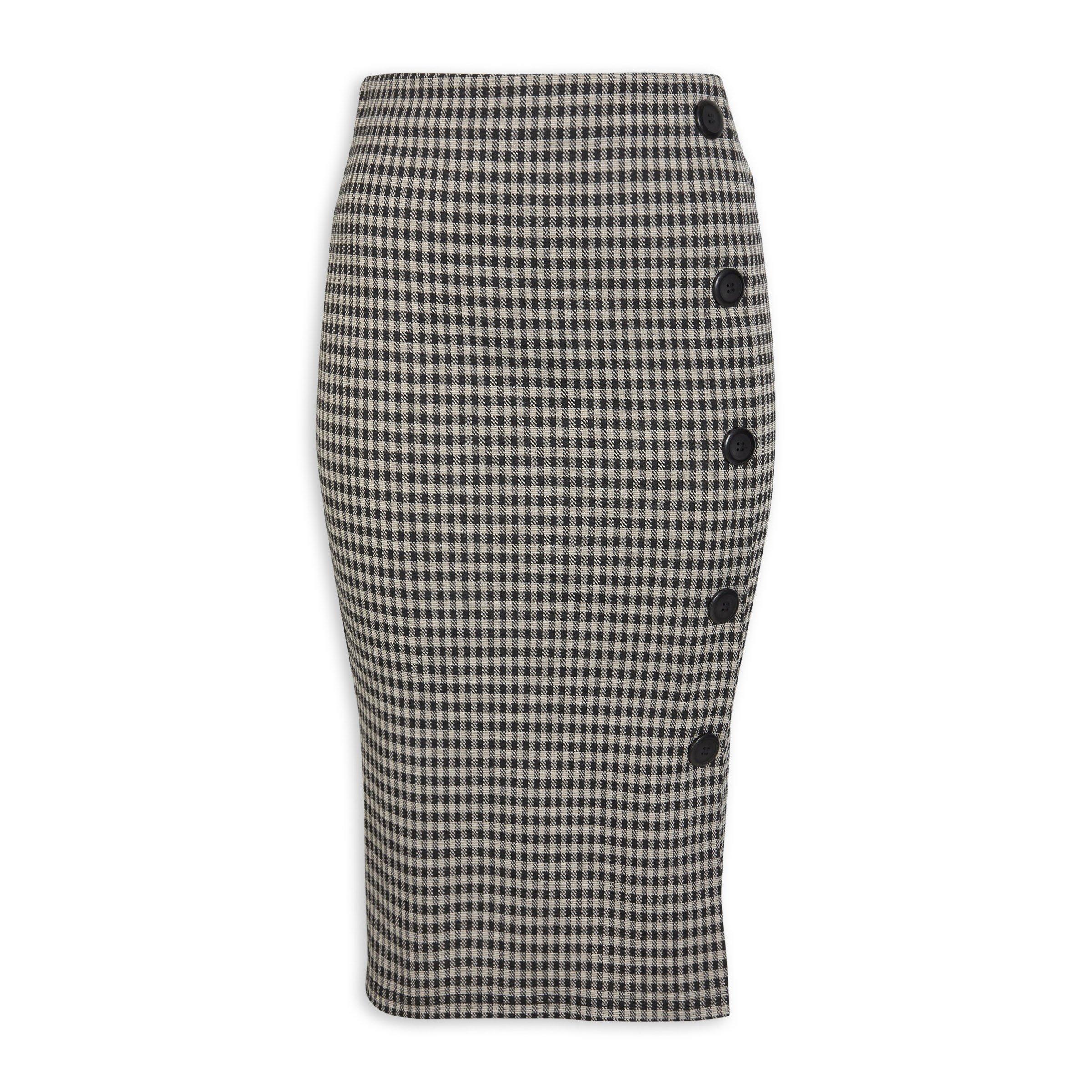 Gingham Printed Bodycon Skirt (3140071) | Finnigans