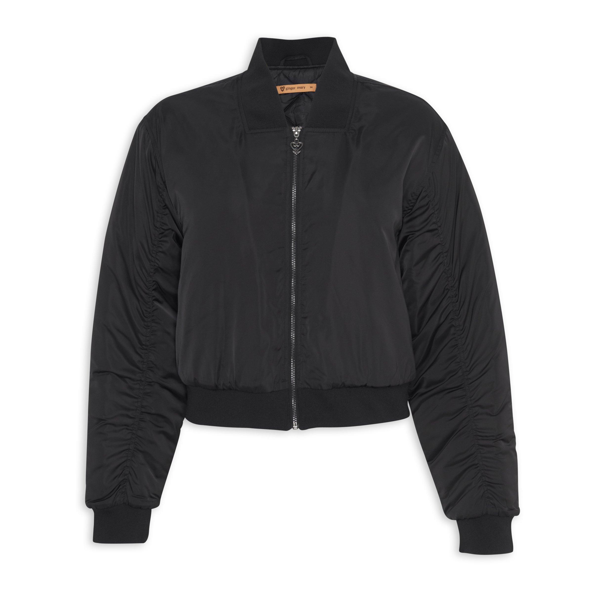 Black Bomber Jacket (3140111) | Ginger Mary