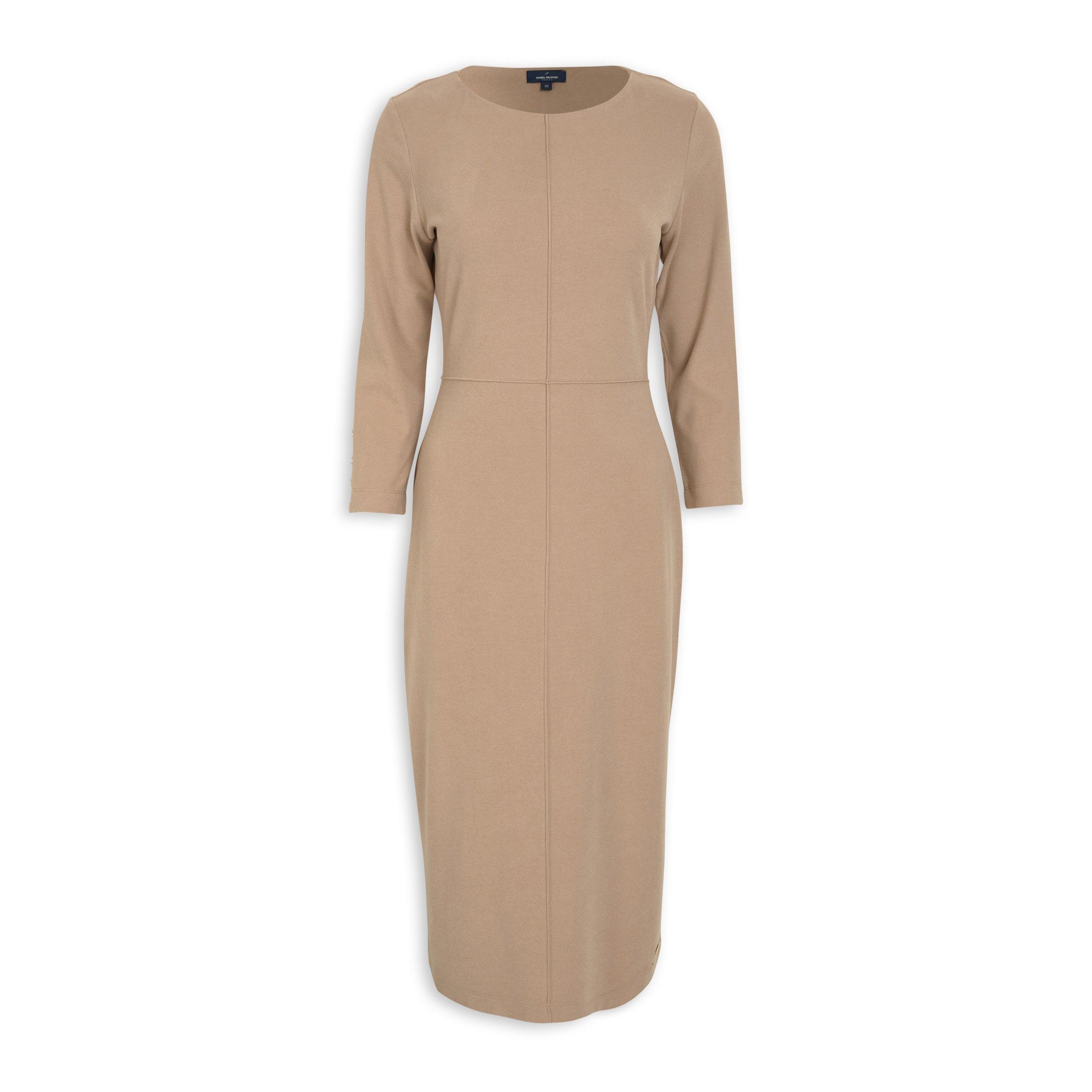 Beige Column Dress (3140216) | Daniel Hechter