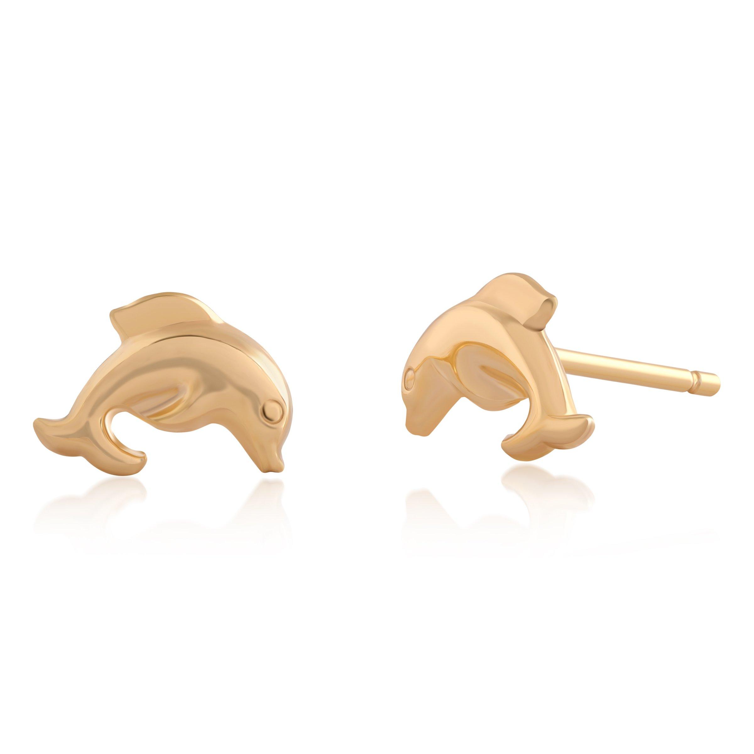 Bonded Dolphin Stud Earring (3140355) | Bonded Gold