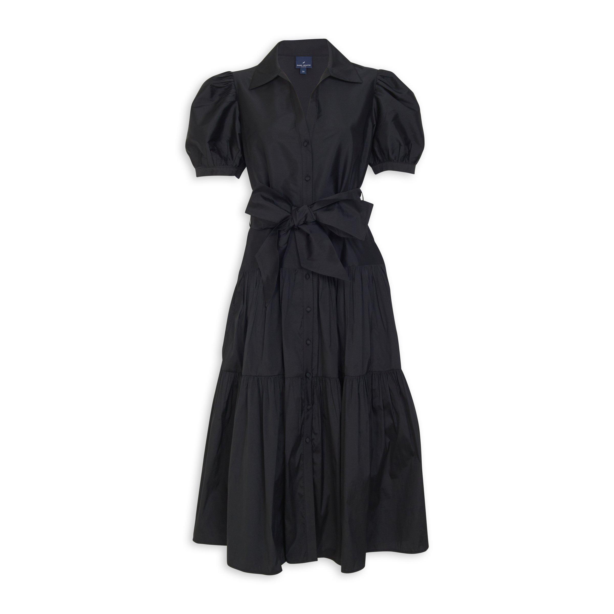 Black Tiered Shirt Dress (3141139) | Daniel Hechter