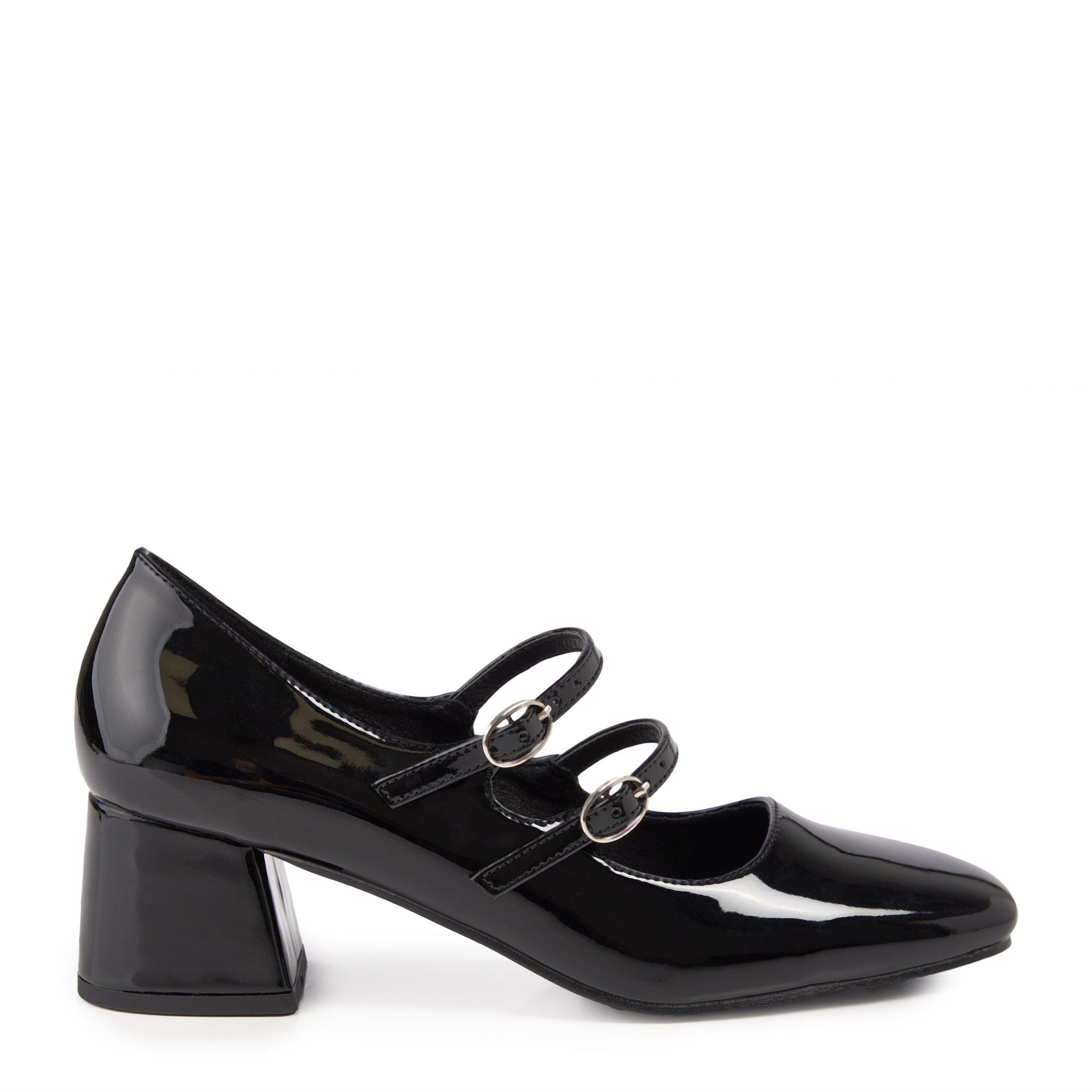 Black Strappy Heeled Pumps (3141162) | Truworths