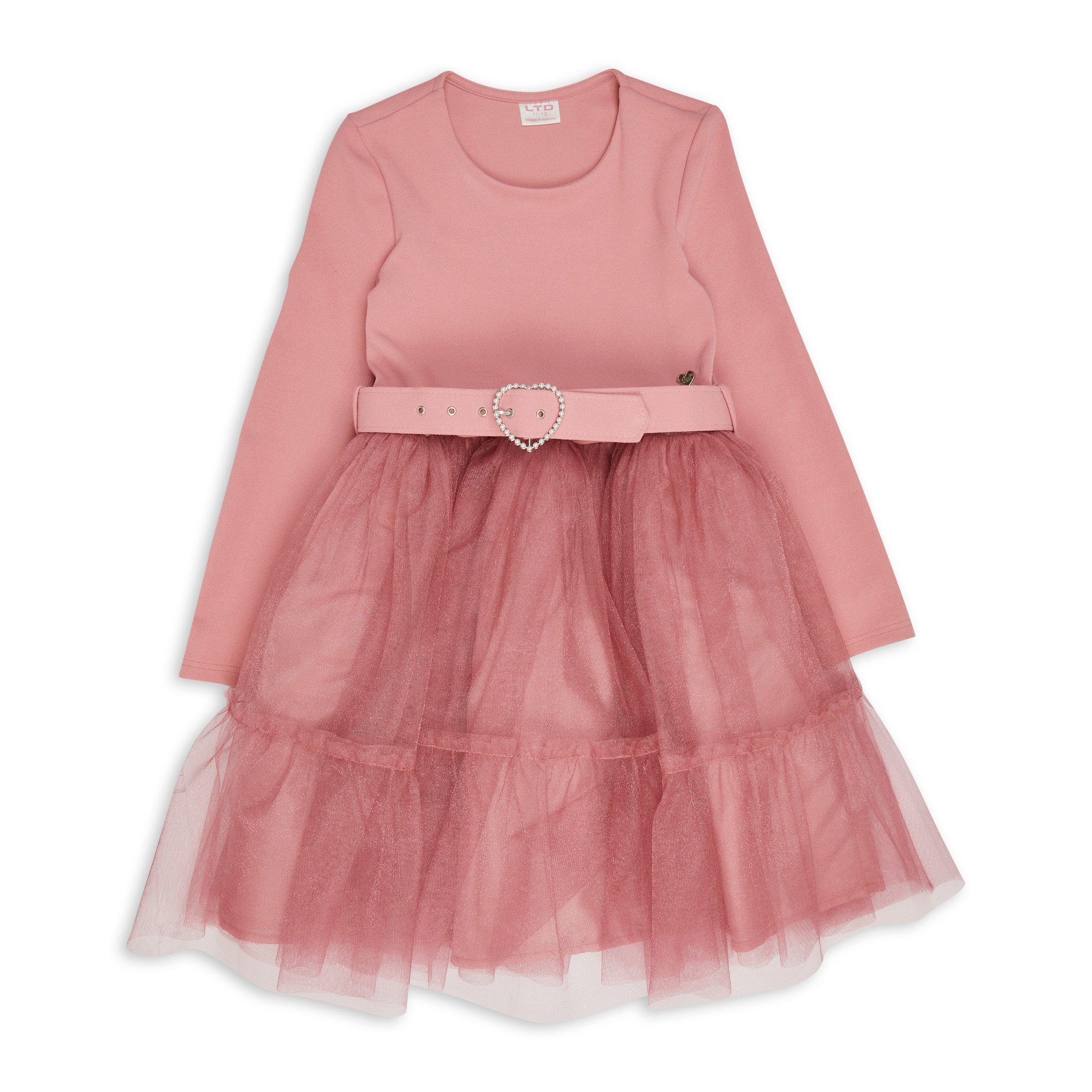 Girls Pink Party Dress (3141168) | LTD Kids