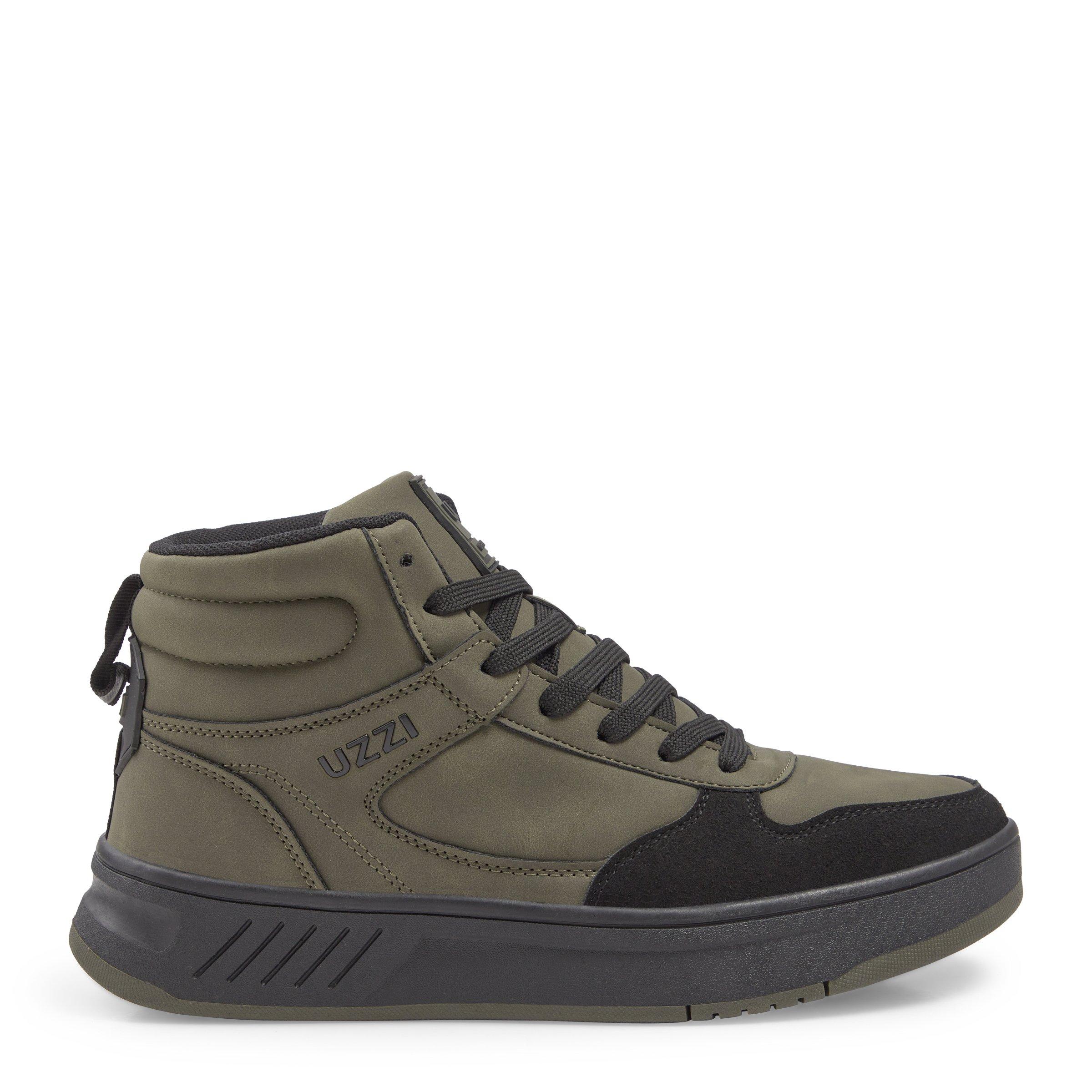 Olive Green Hi-Top Sneakers (3141526) | UZZI