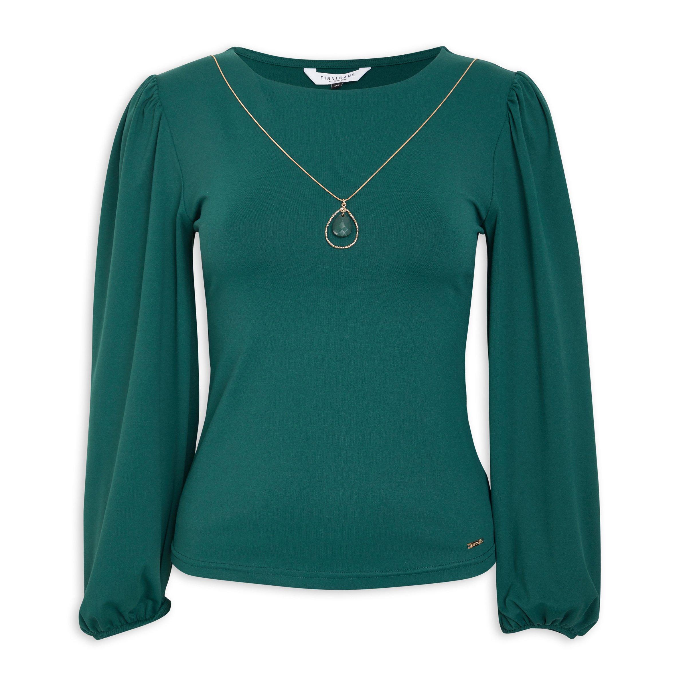 Green Fitted Top (3141652) | Finnigans