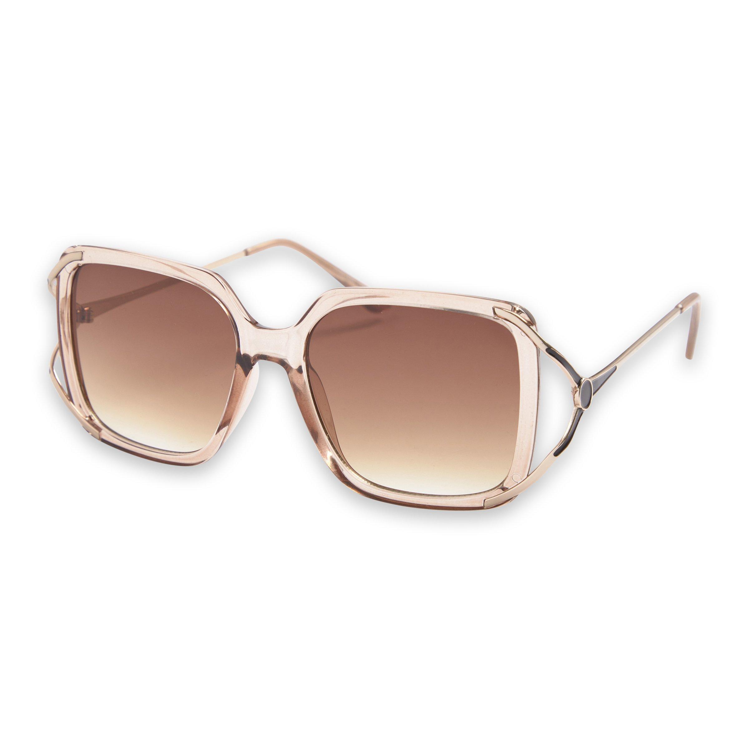 Sunglass Ru Crystal Gold Oversized Sunglass (3141722) | Truworths