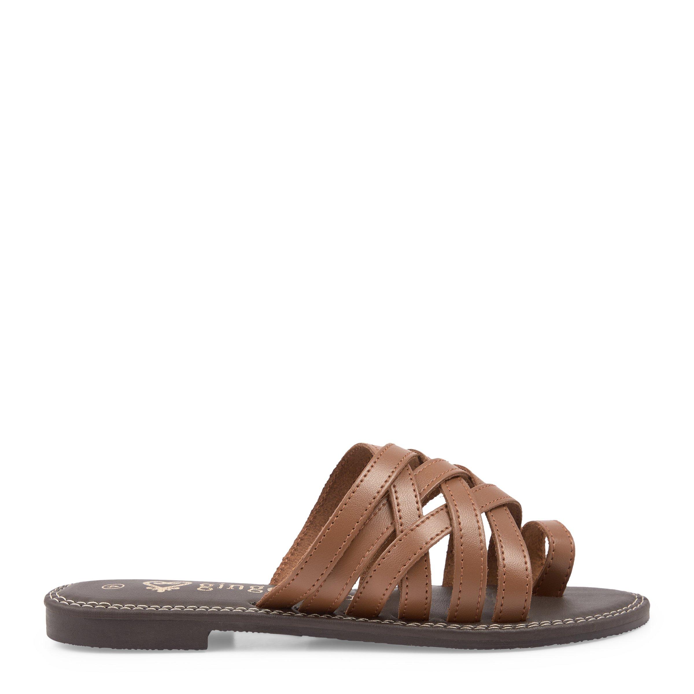 Tan Toe Post Sandals (3141732) | Ginger Mary