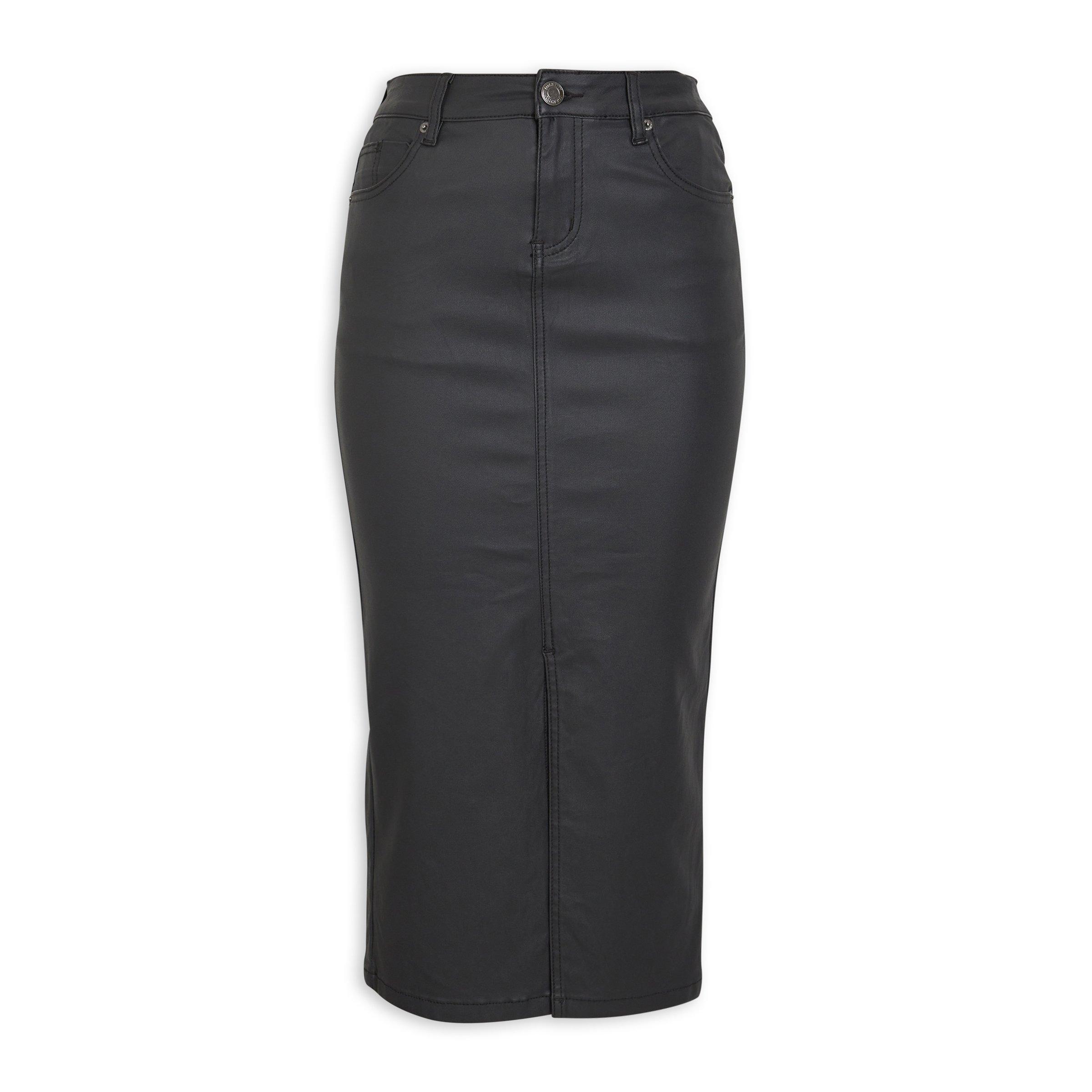 Black Coated Skirt (3141919) | Identity