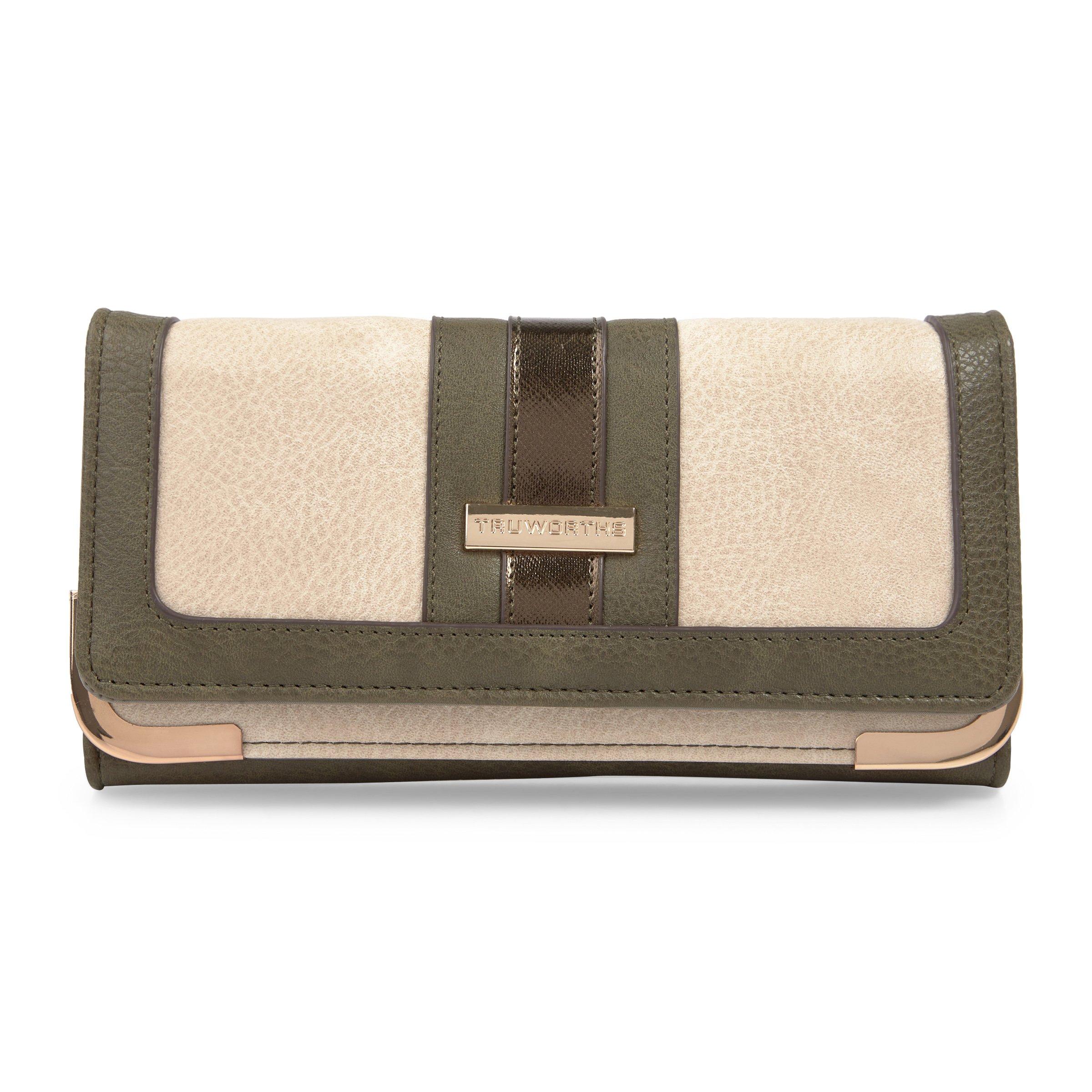 Beige and Green Purse (3141963) | Truworths