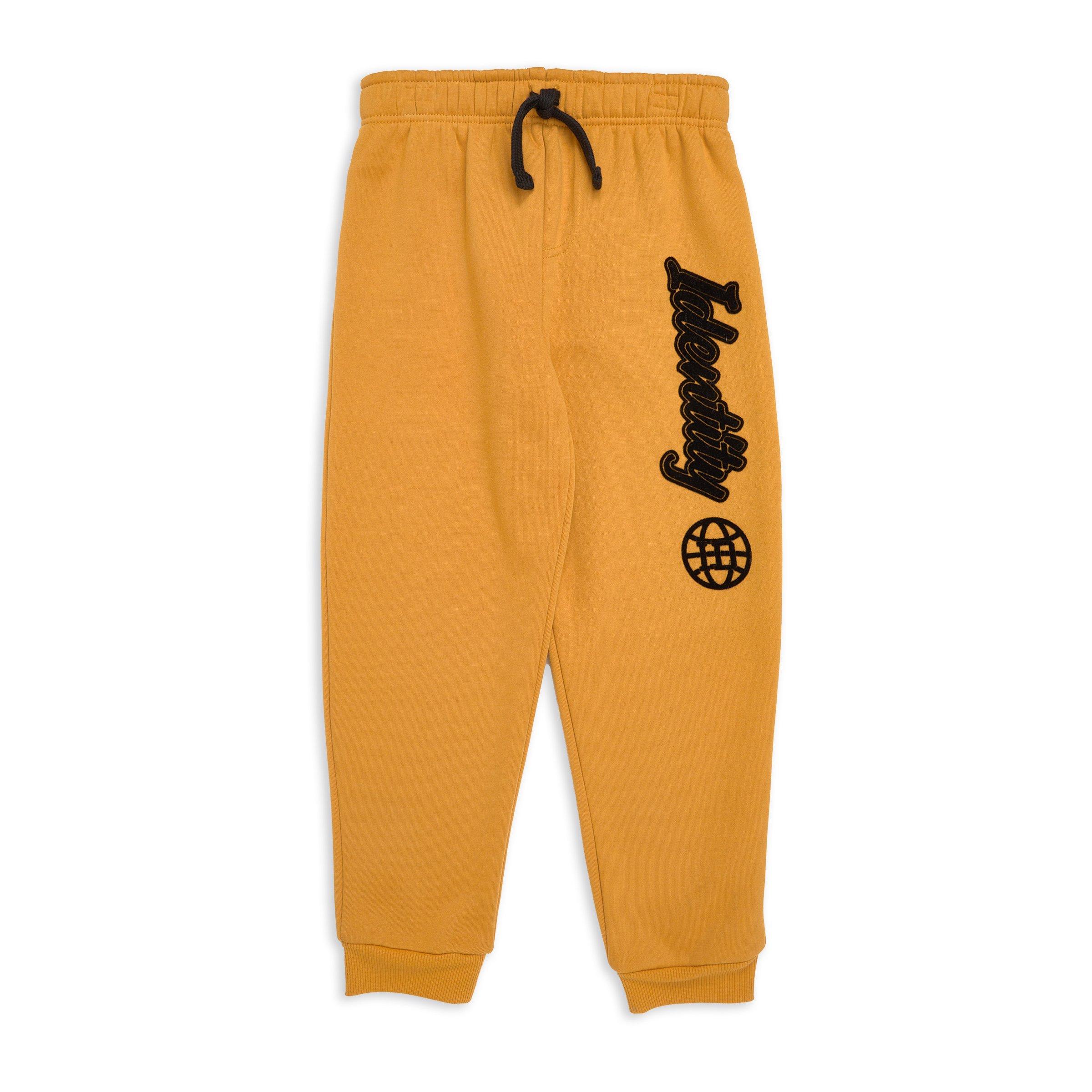 Kid Boy Mustard Cuffed Jogger (3142163) | Identity