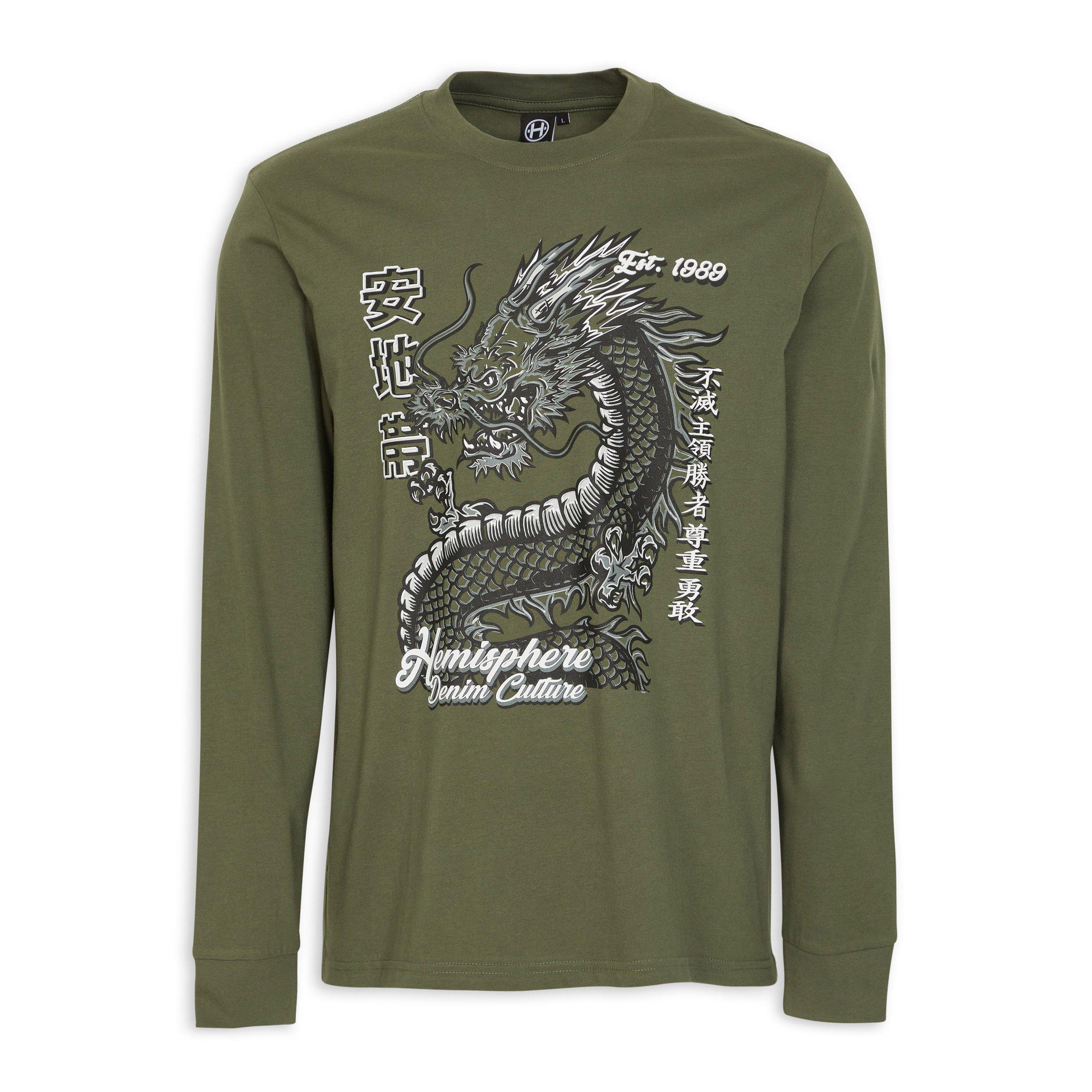 Green Long Sleeve T-shirt (3142291) | Hemisphere