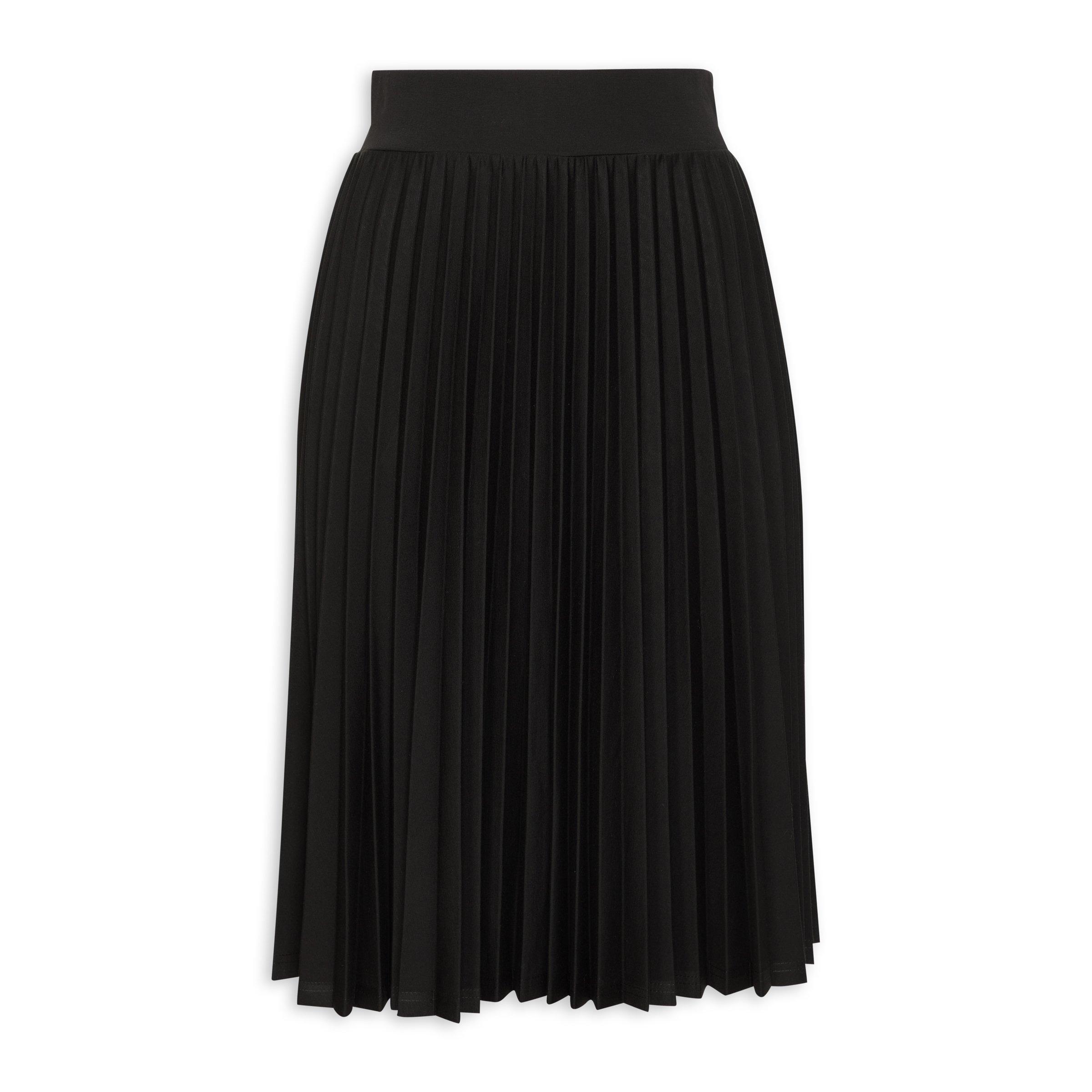 Black Ponte Pleated Skirt (3142362) | Identity