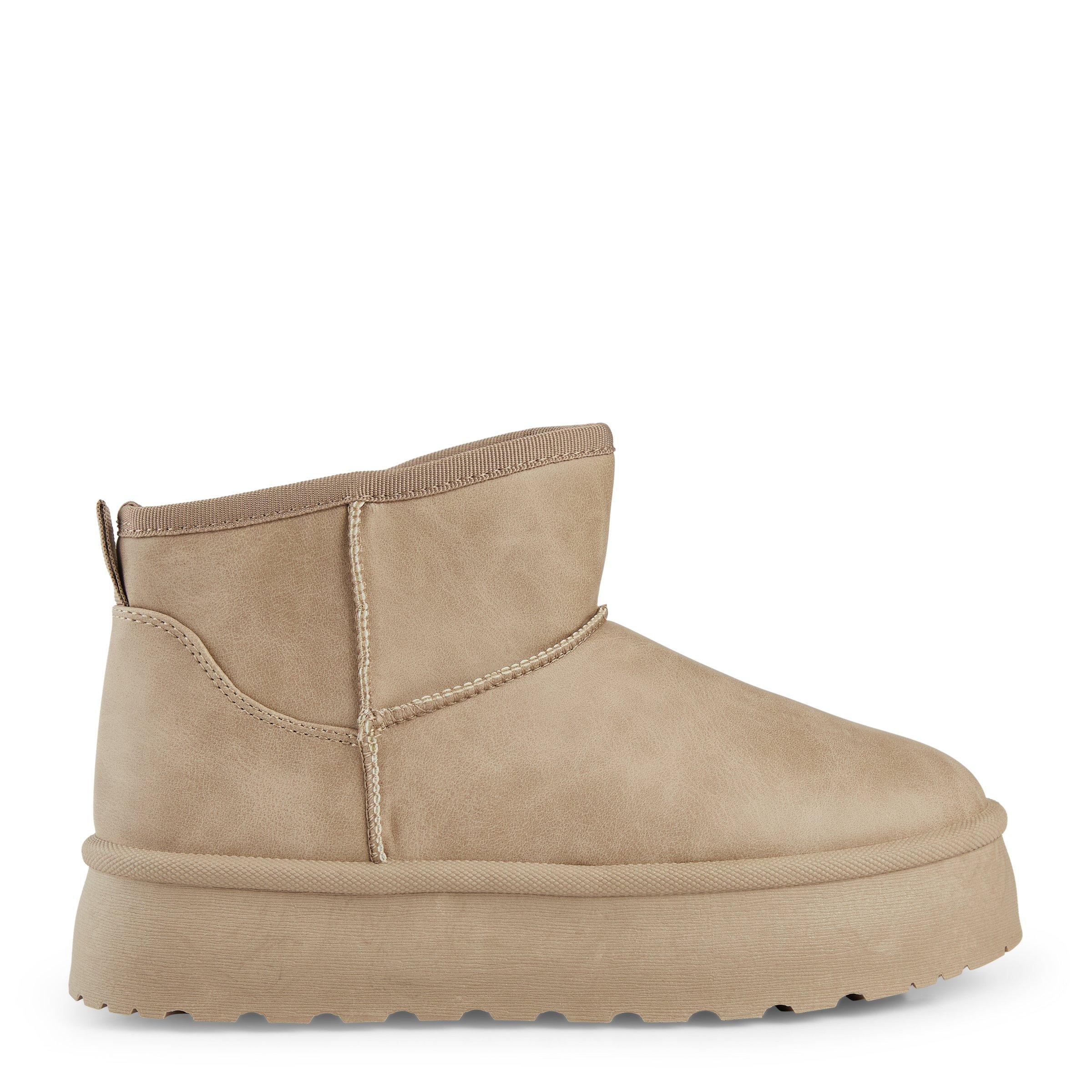 Taupe Platform Cozy Boots (3142423) | Identity