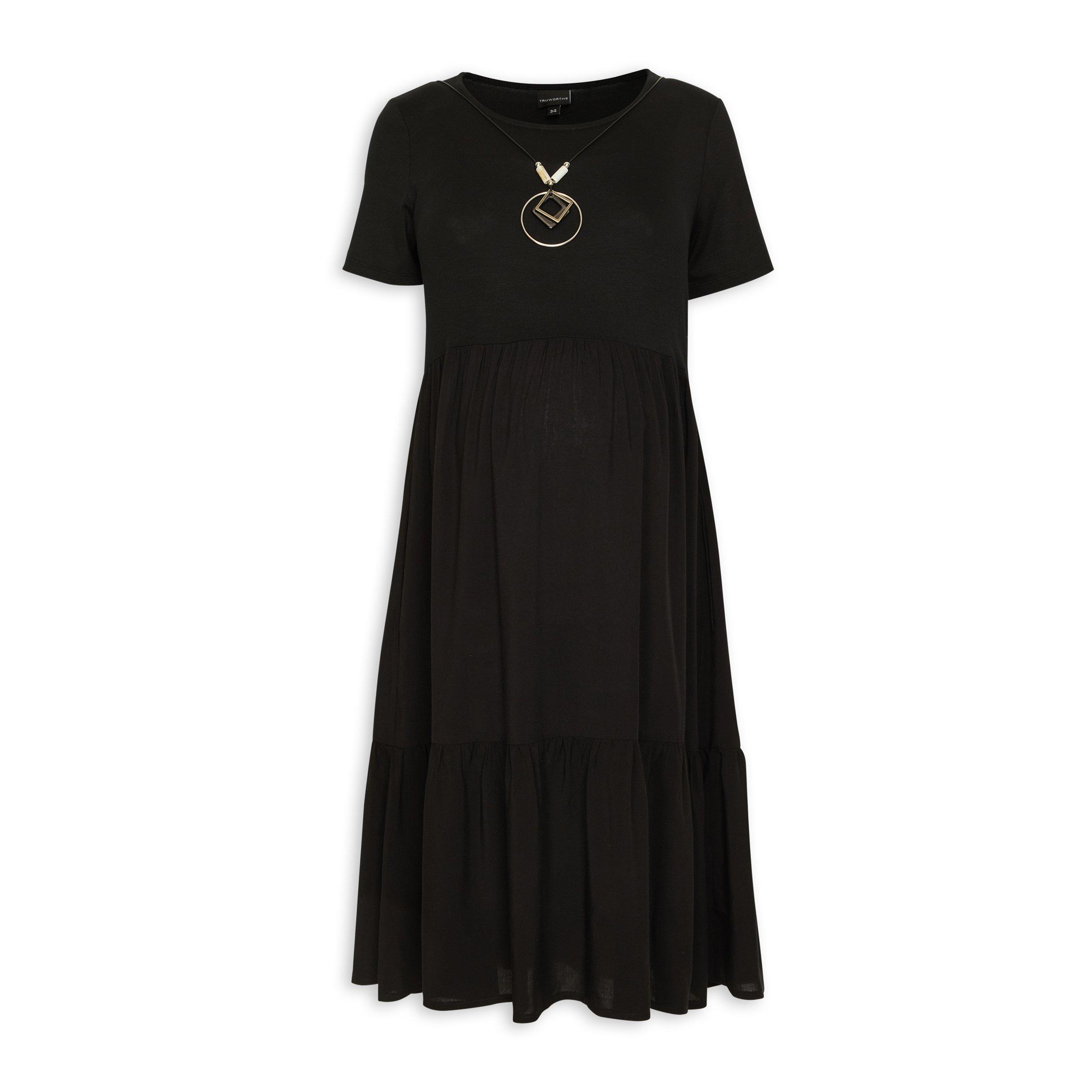 Black Maternity Dress With Necklace (3142440) | Truworths