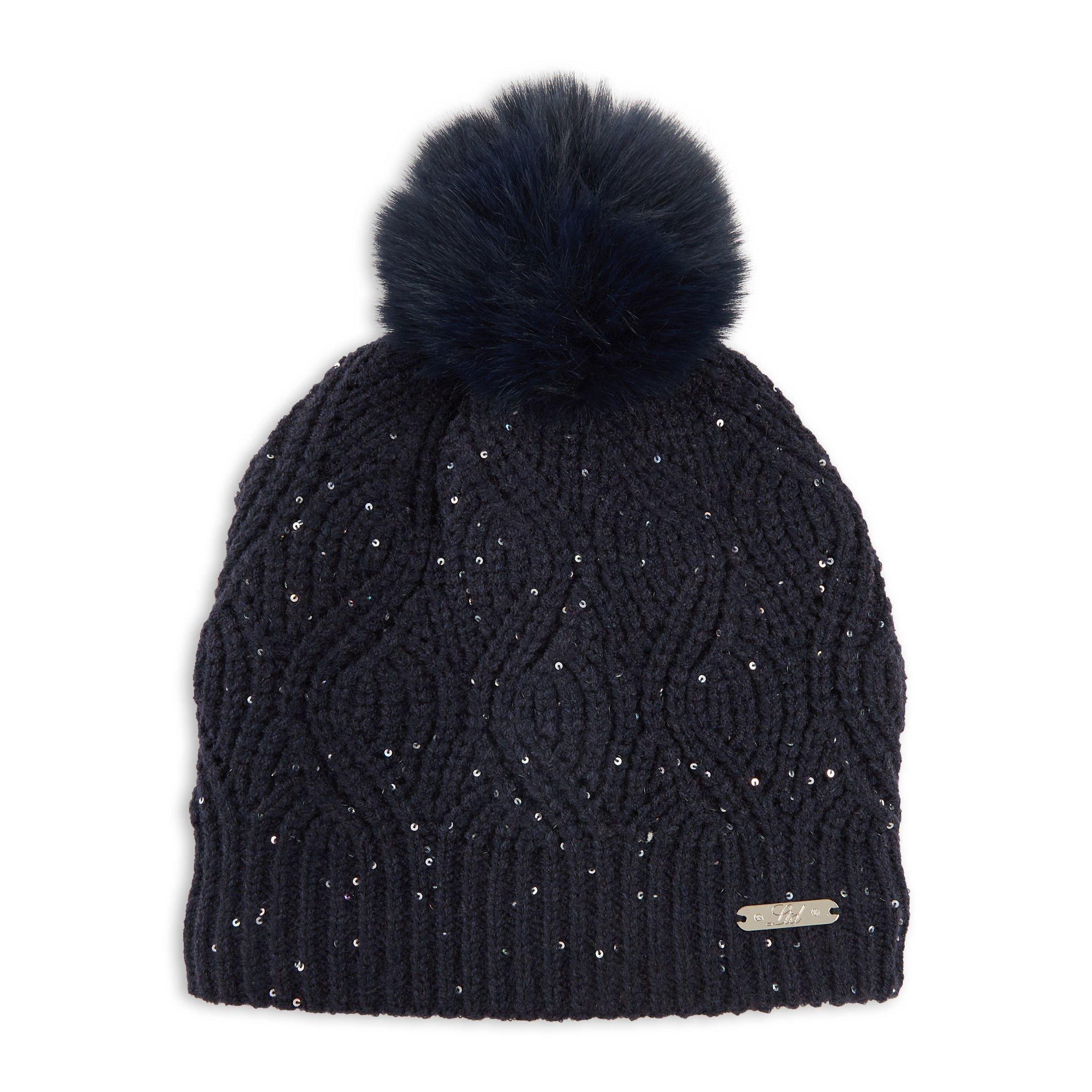 Navy Beanie with Pom Pom (3142649) | LTD Woman