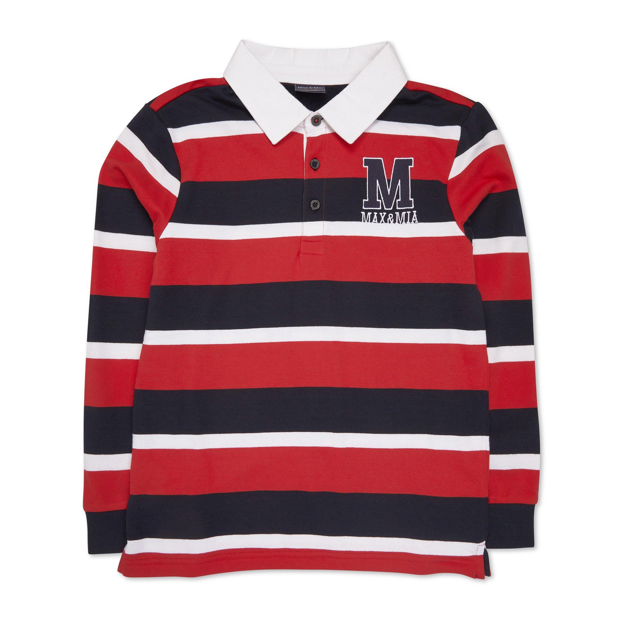 Red Stripe Rugby Jersey (3142697) | Max & Mia