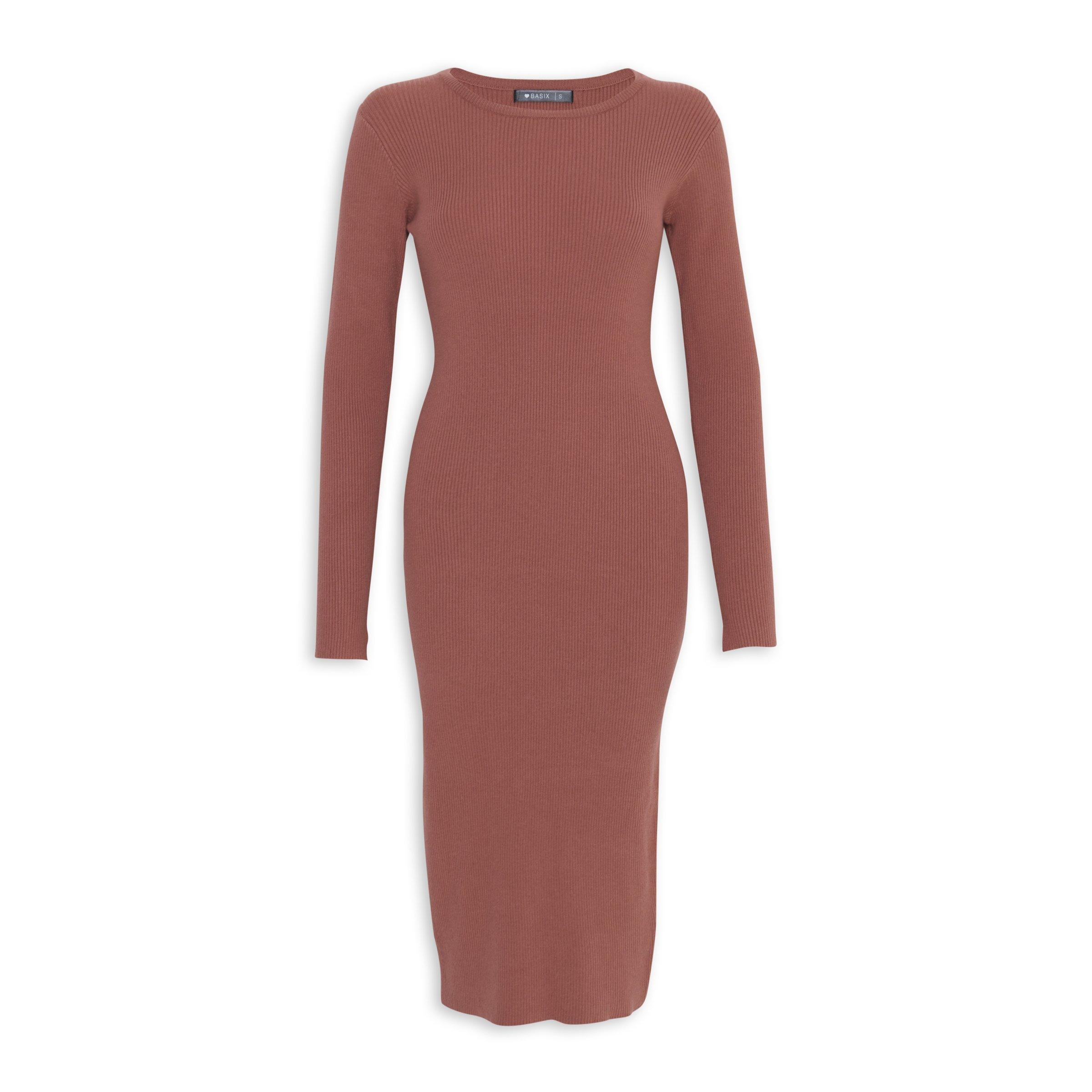 Dusty Pink Bodycon Dress (3143186) | Basix