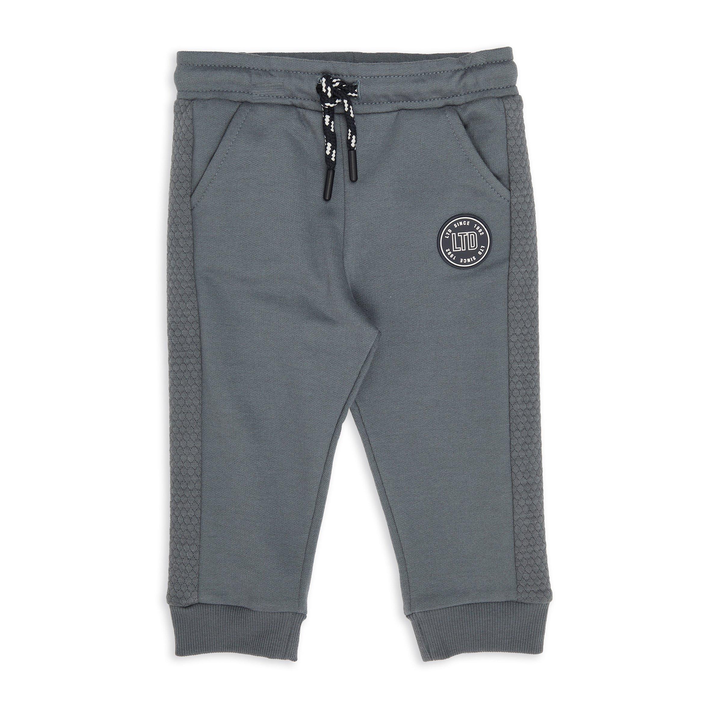 Baby Boys Grey Jogger Pants (3143289) | LTD Kids