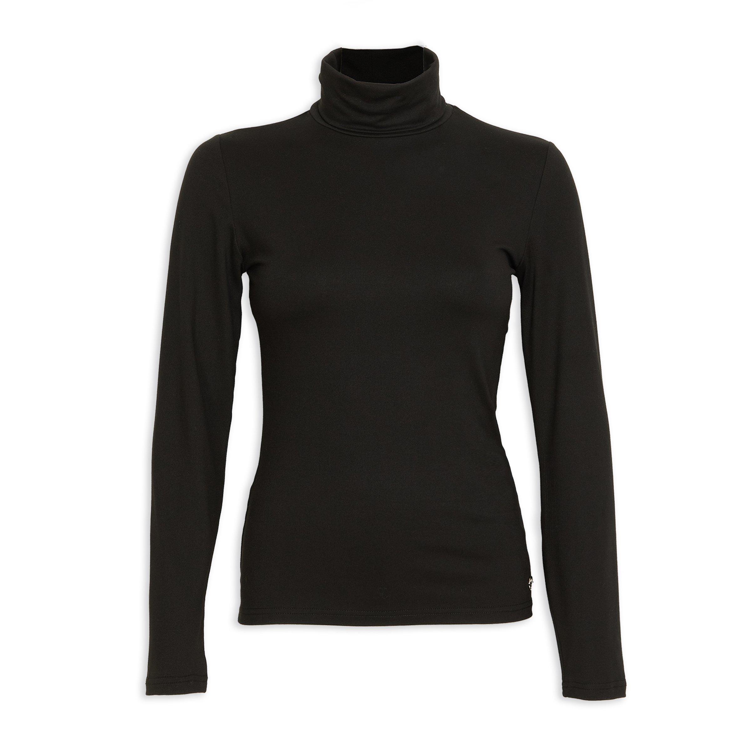 Black Polo Neck Top (3143486) | OUTBACK RED