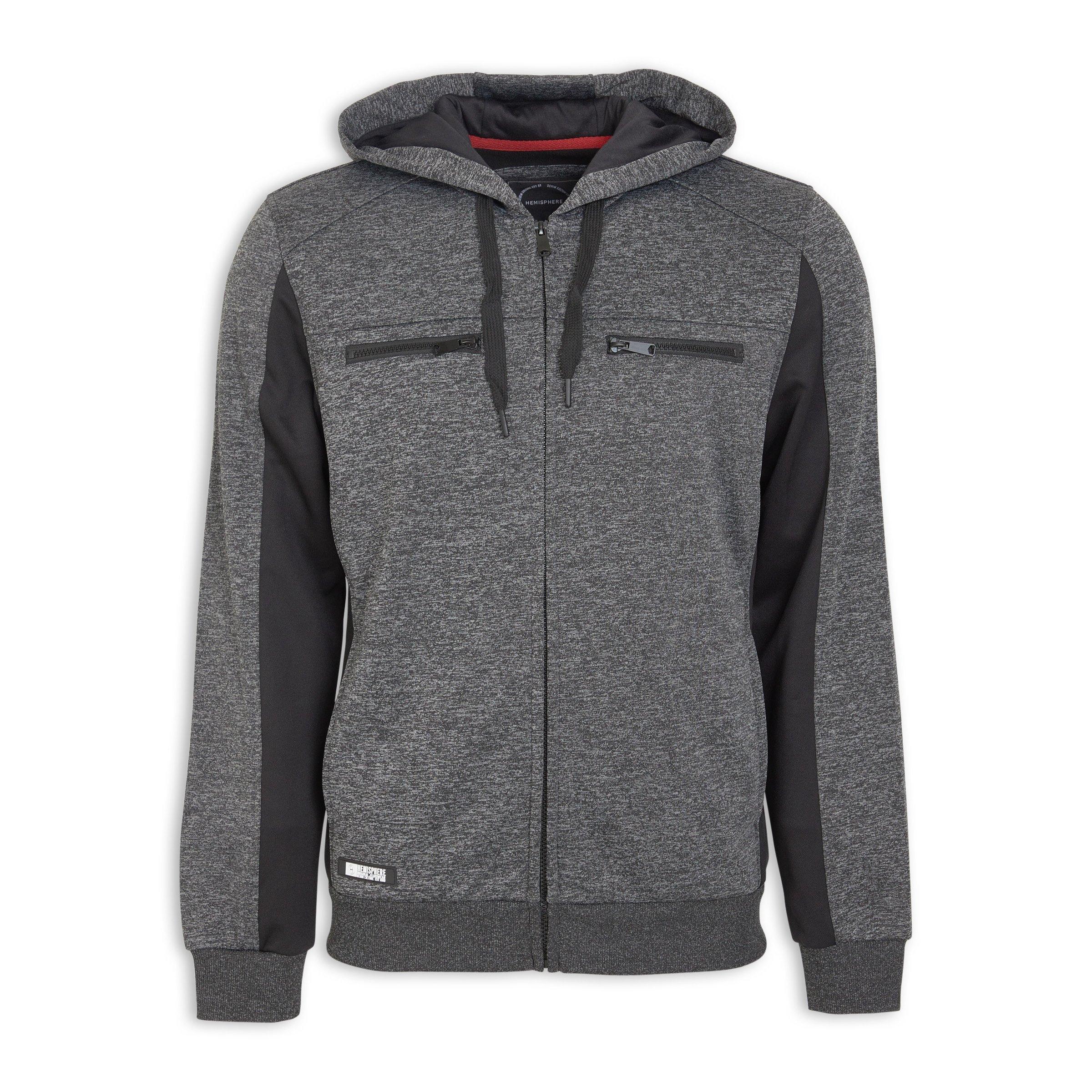 Grey Zip Through Hoodie (3143652) | Hemisphere