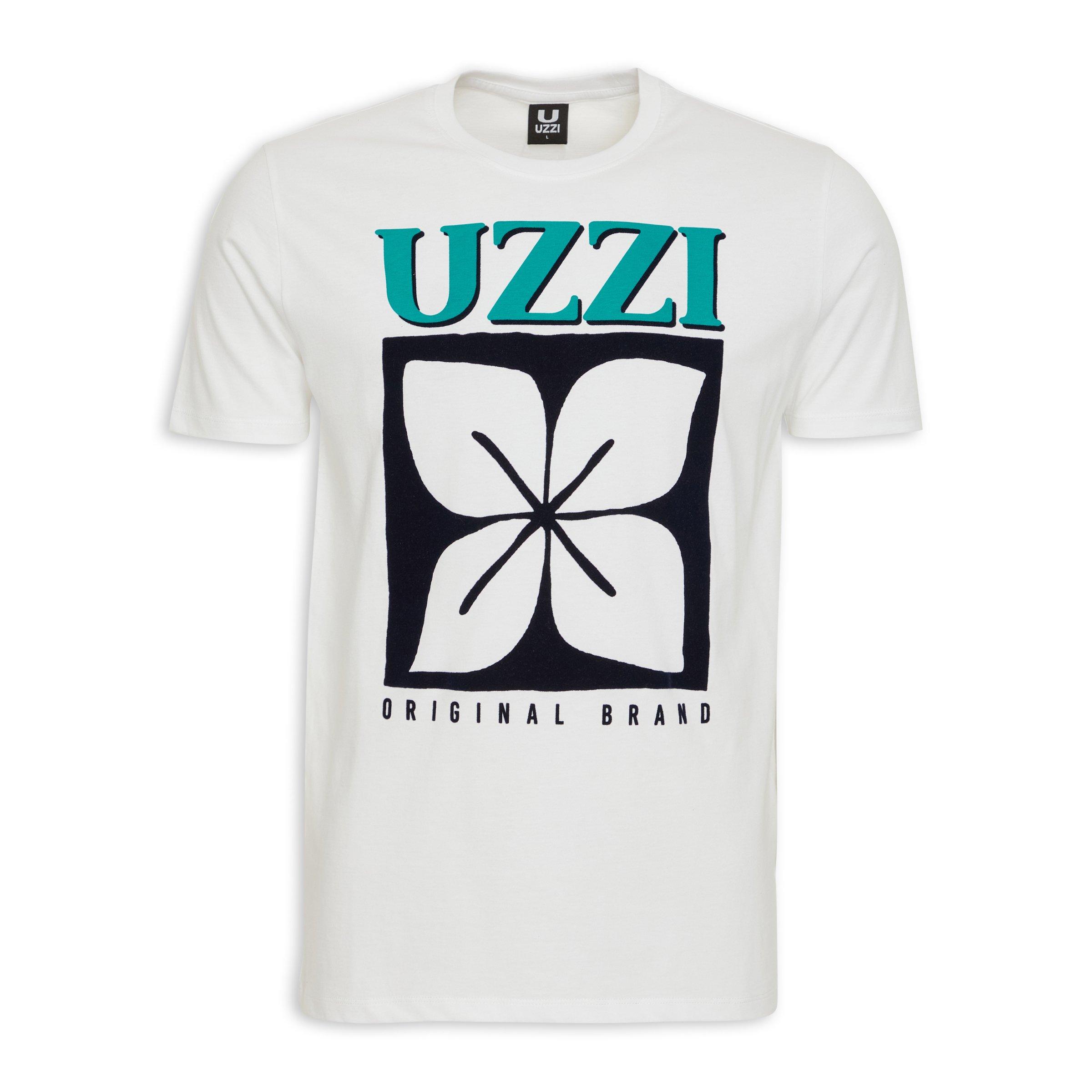 White Graphic T-shirt (3144024) | UZZI