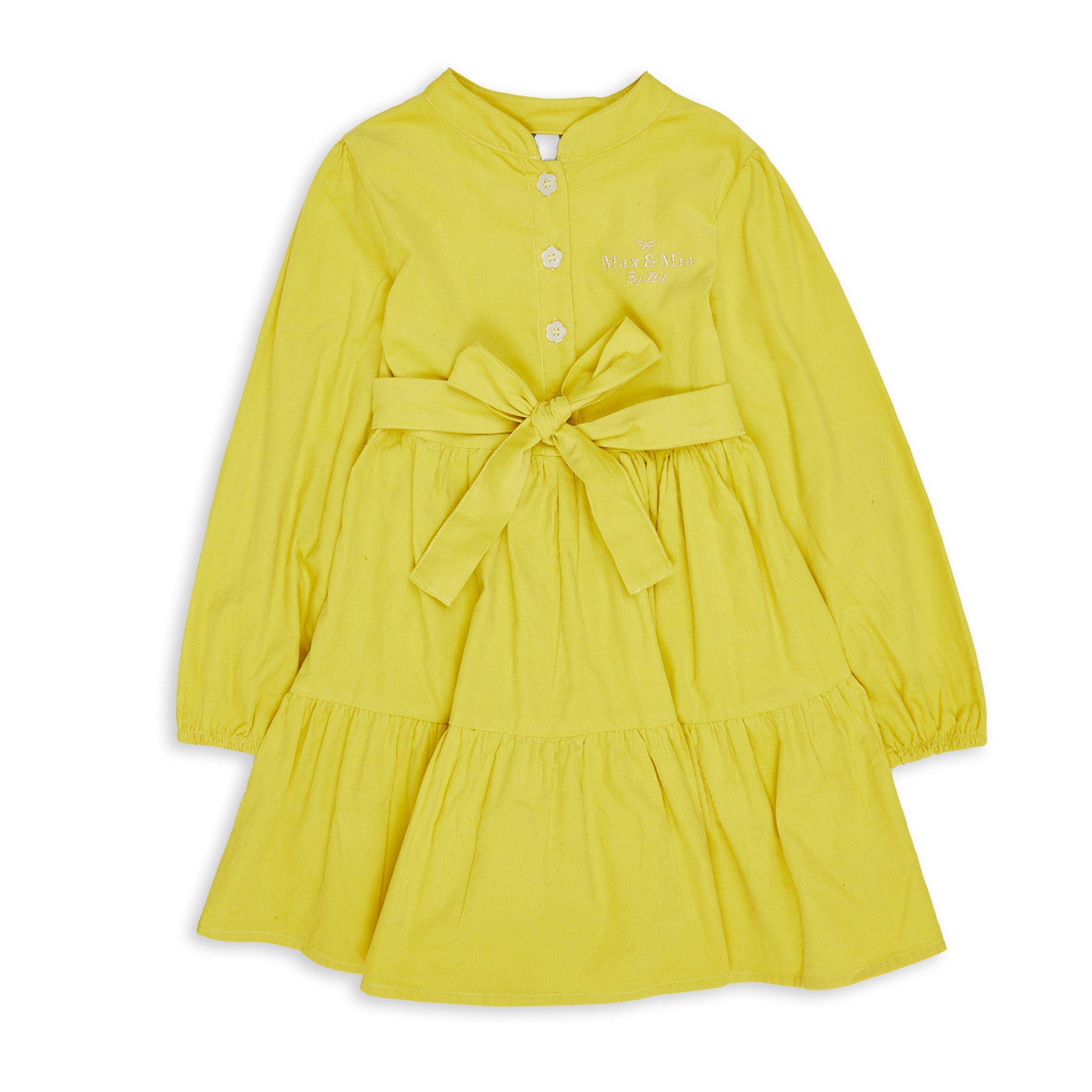 Kid Girls Lime Tiered Dress (3144100) | Max & Mia