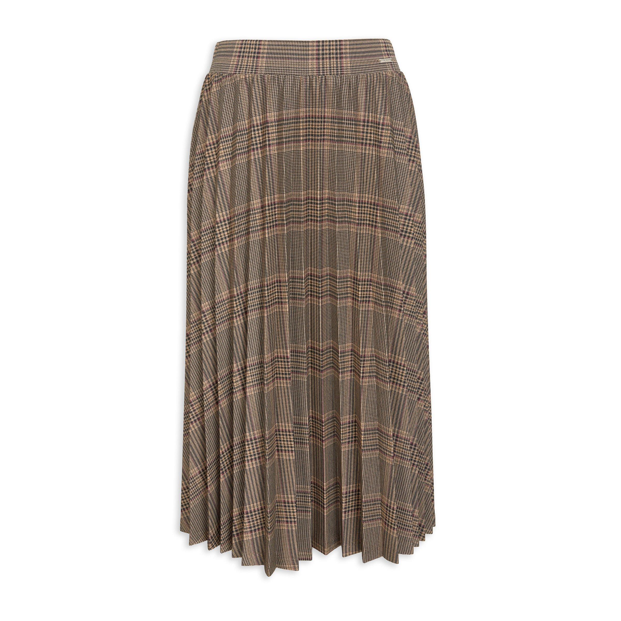 Brown Pleated Skirt (3144817) | Daniel Hechter