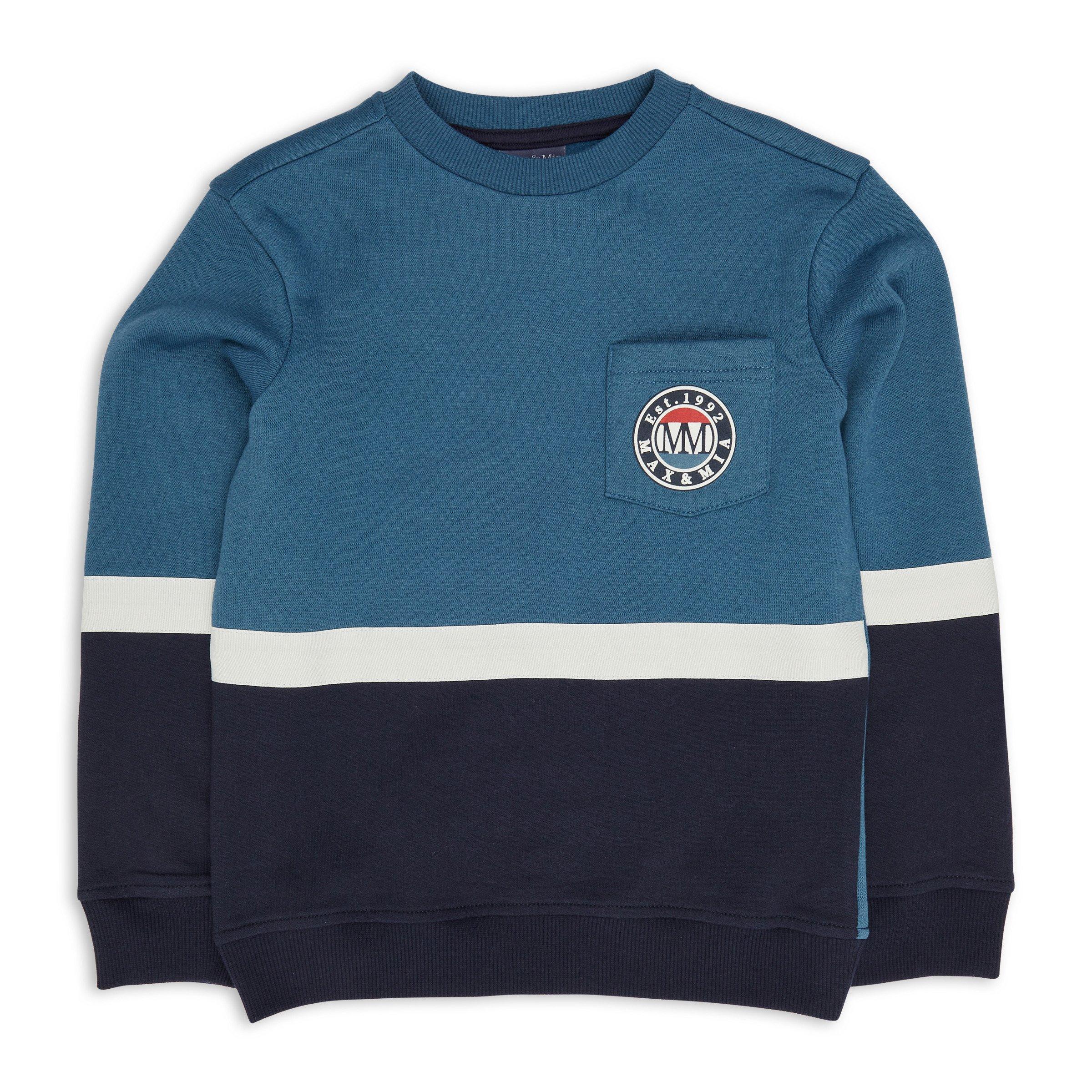 Kid Boys Blue Sweat Top (3145186) | Max & Mia